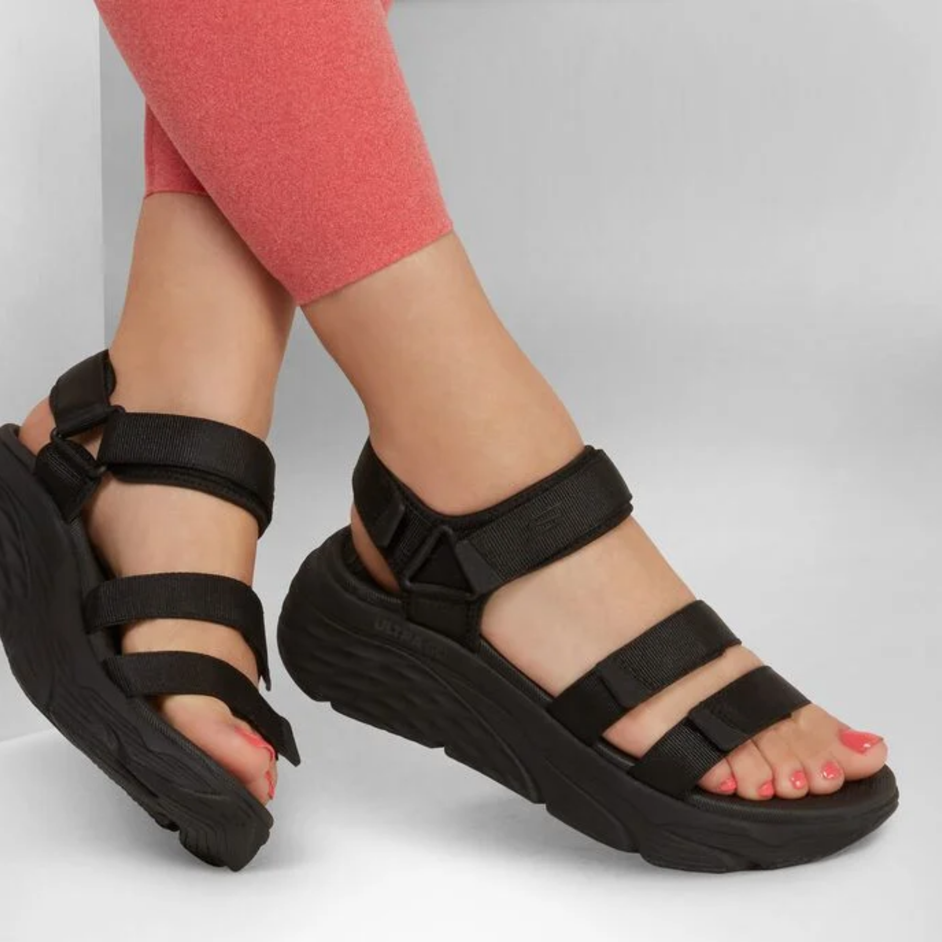 skechers women's max cushioning sandals