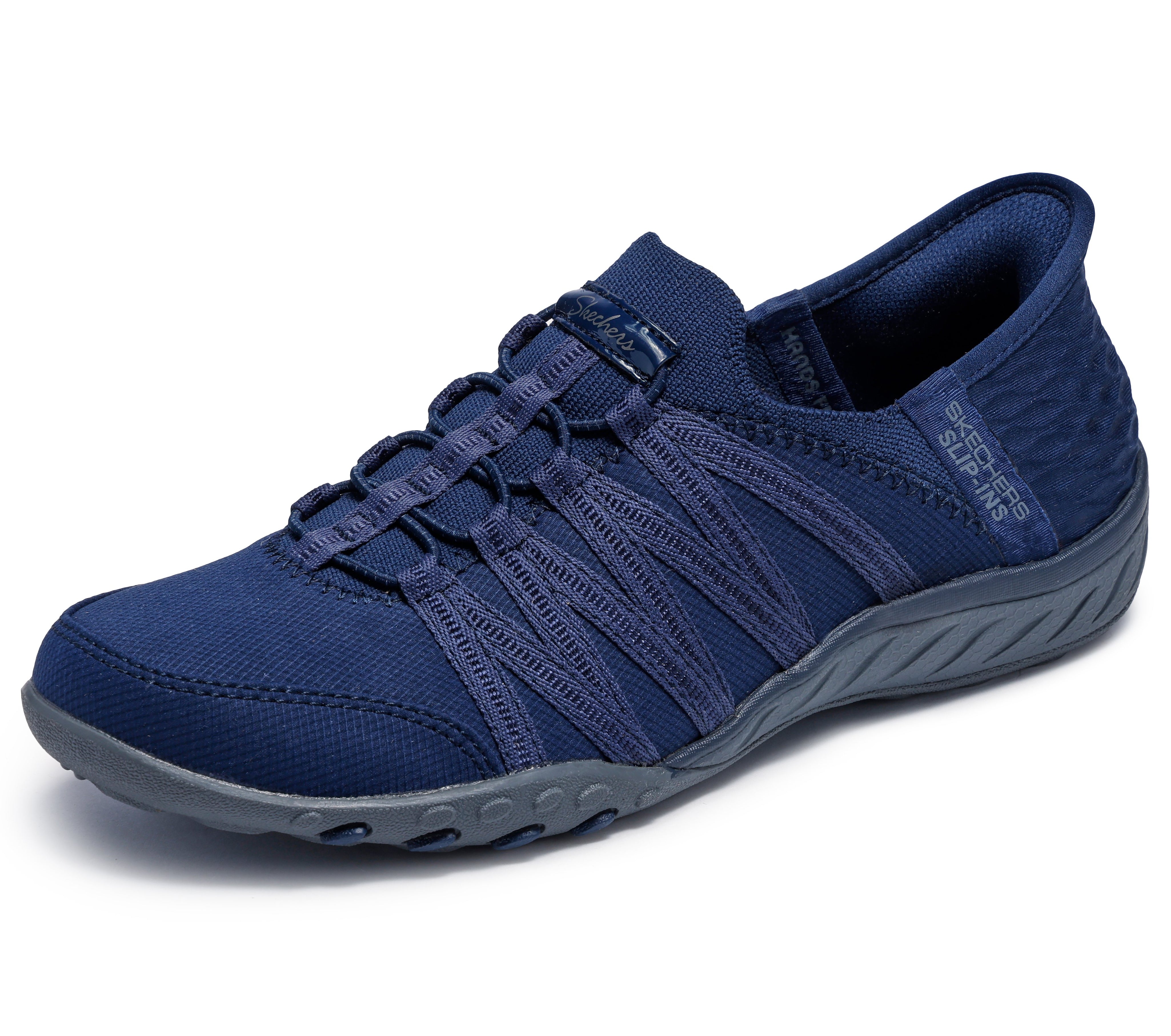 100593W - SKECHERS SLIP-INS RELAXED FIT: BREATHE-EASY - ROLL-WITH-ME