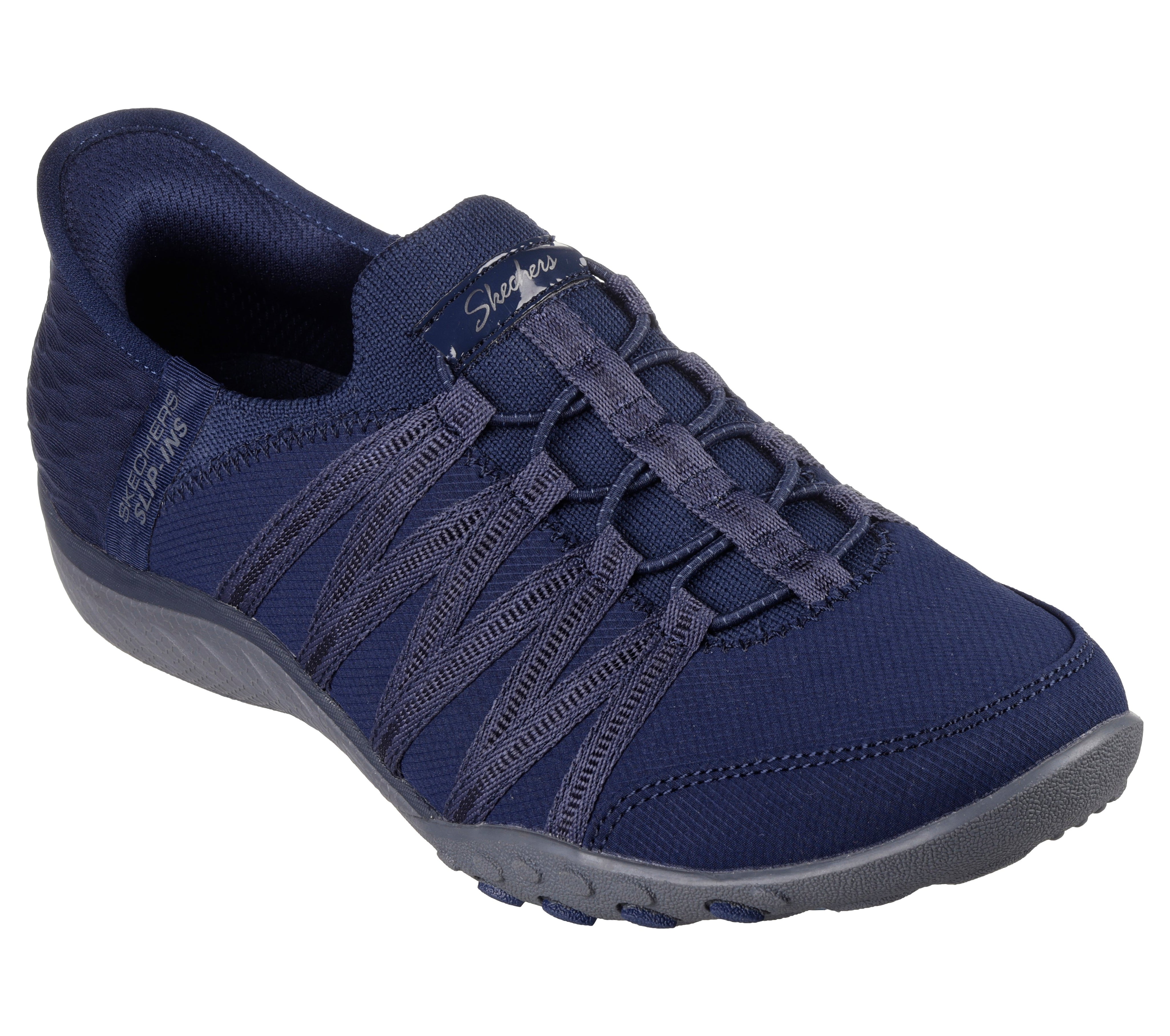 100593W - SKECHERS SLIP-INS RELAXED FIT: BREATHE-EASY - ROLL-WITH-ME