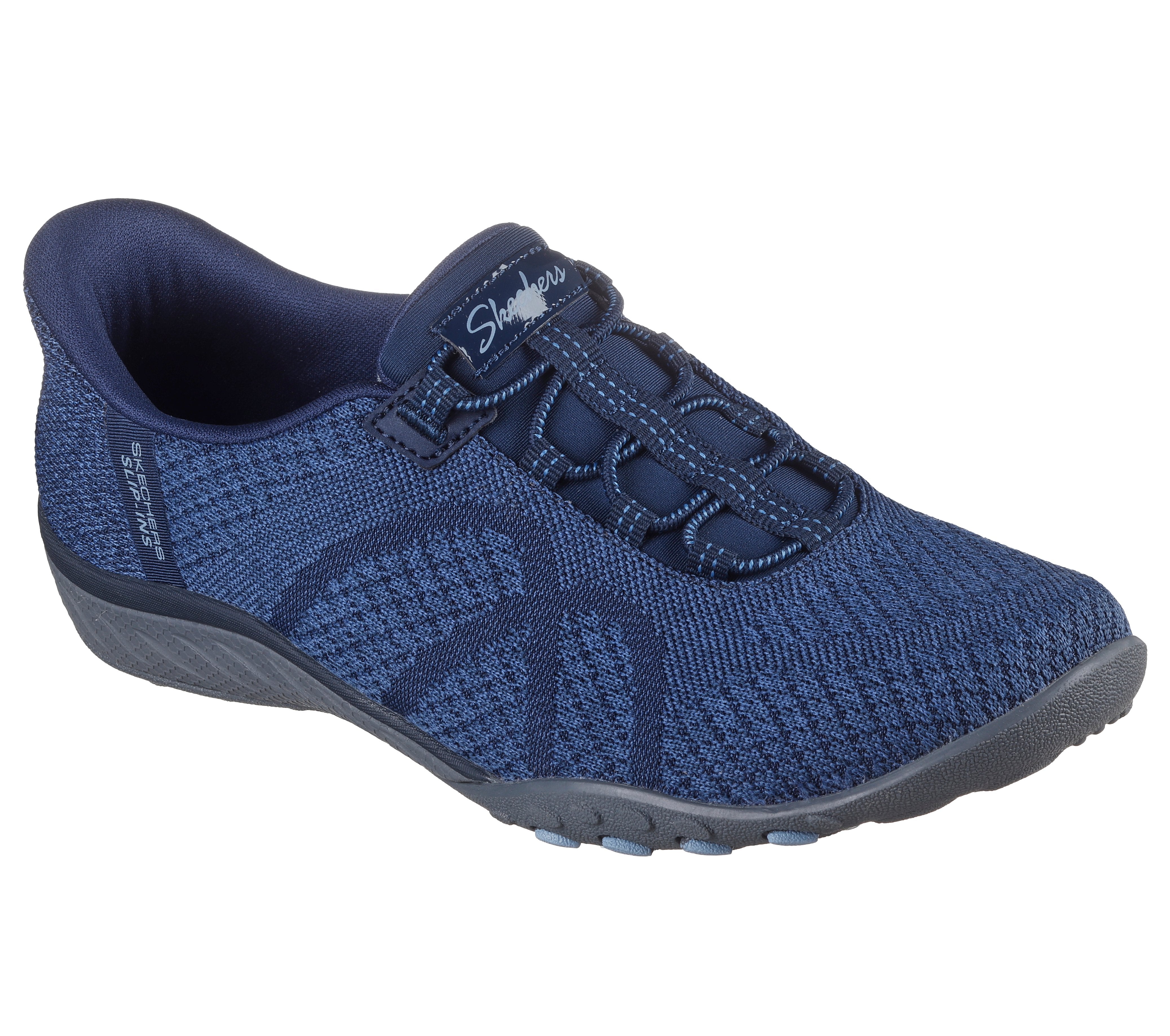 100762 - SKECHERS SLIP-INS: BREATHE-EASY - KNITTY WAVES - Shoess