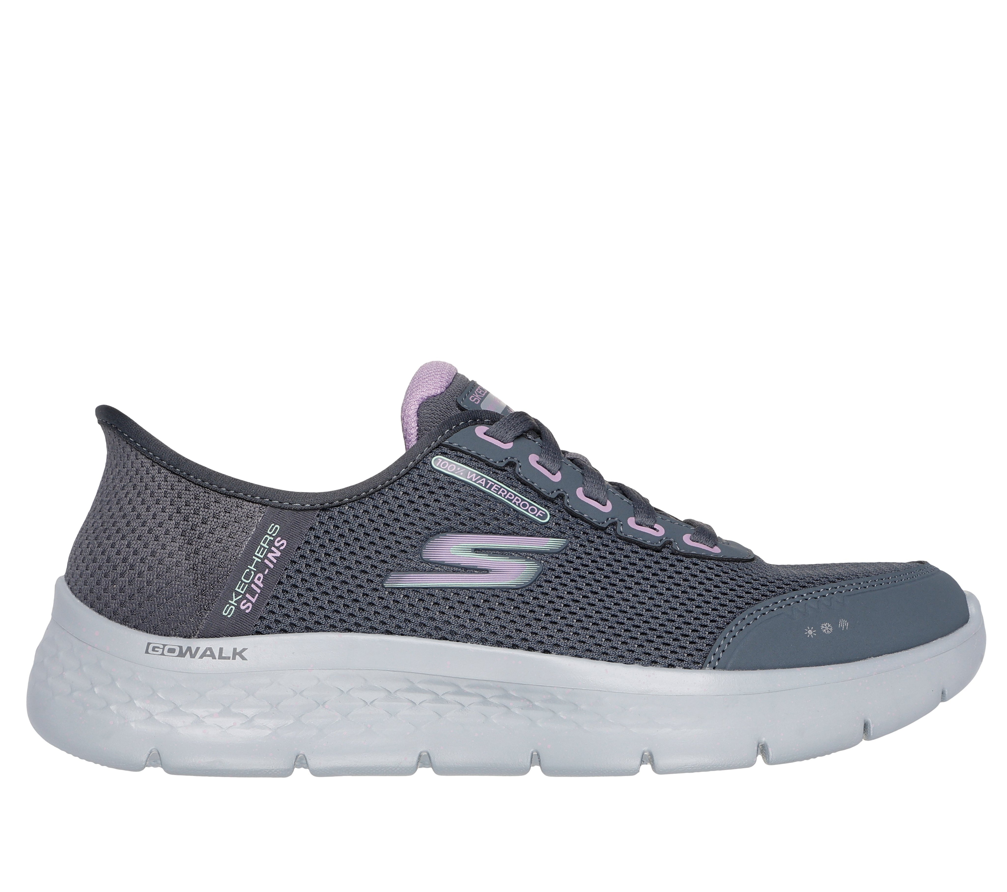 124846 - SKECHERS SLIP-INS WATERPROOF: GO WALK FLEX - CLEAR CREEK
