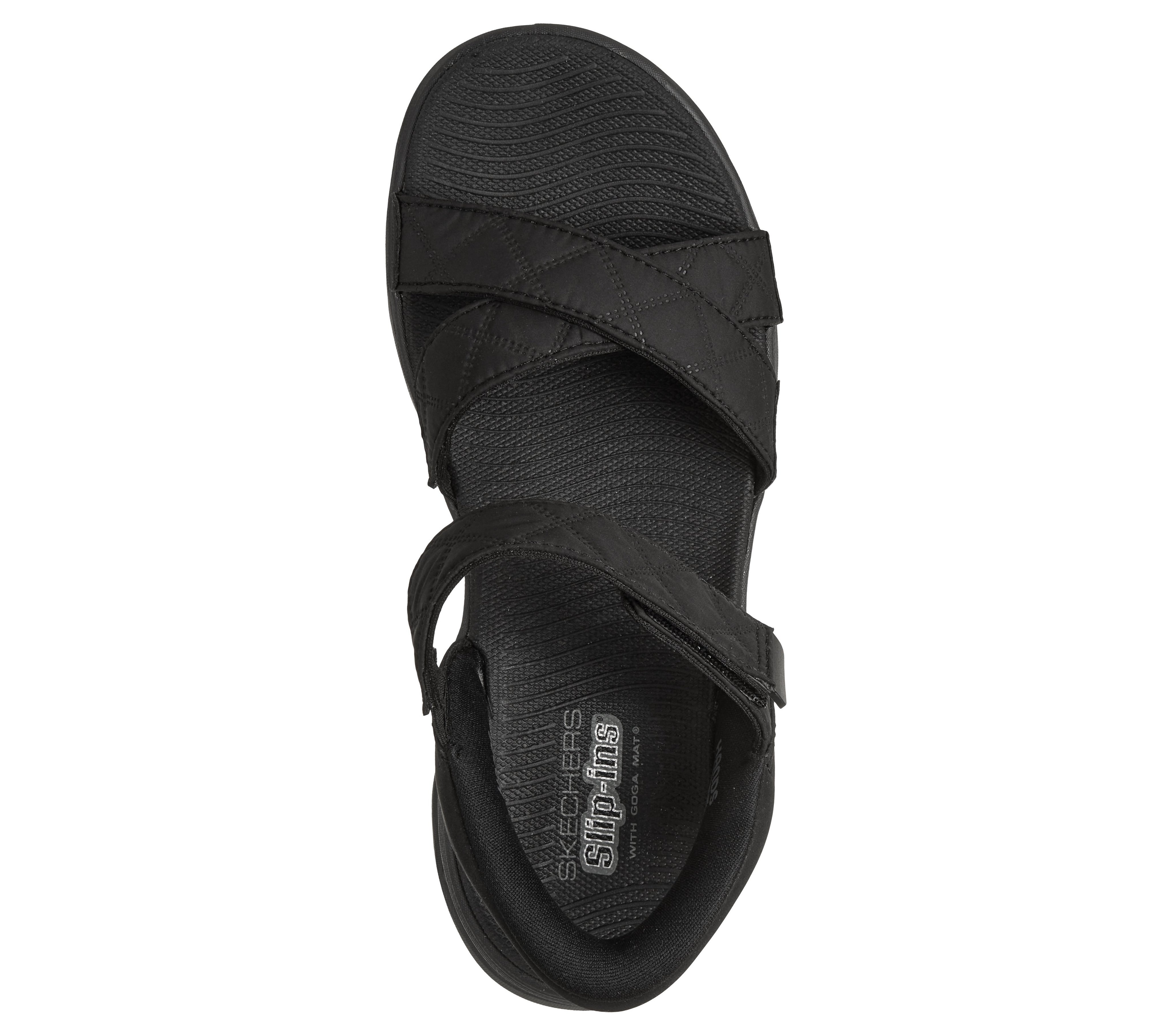 141274 - SKECHERS SLIP-INS: GO WALK GLIDE-STEP 2.0 SANDAL - COZY FIT ADRIENNE