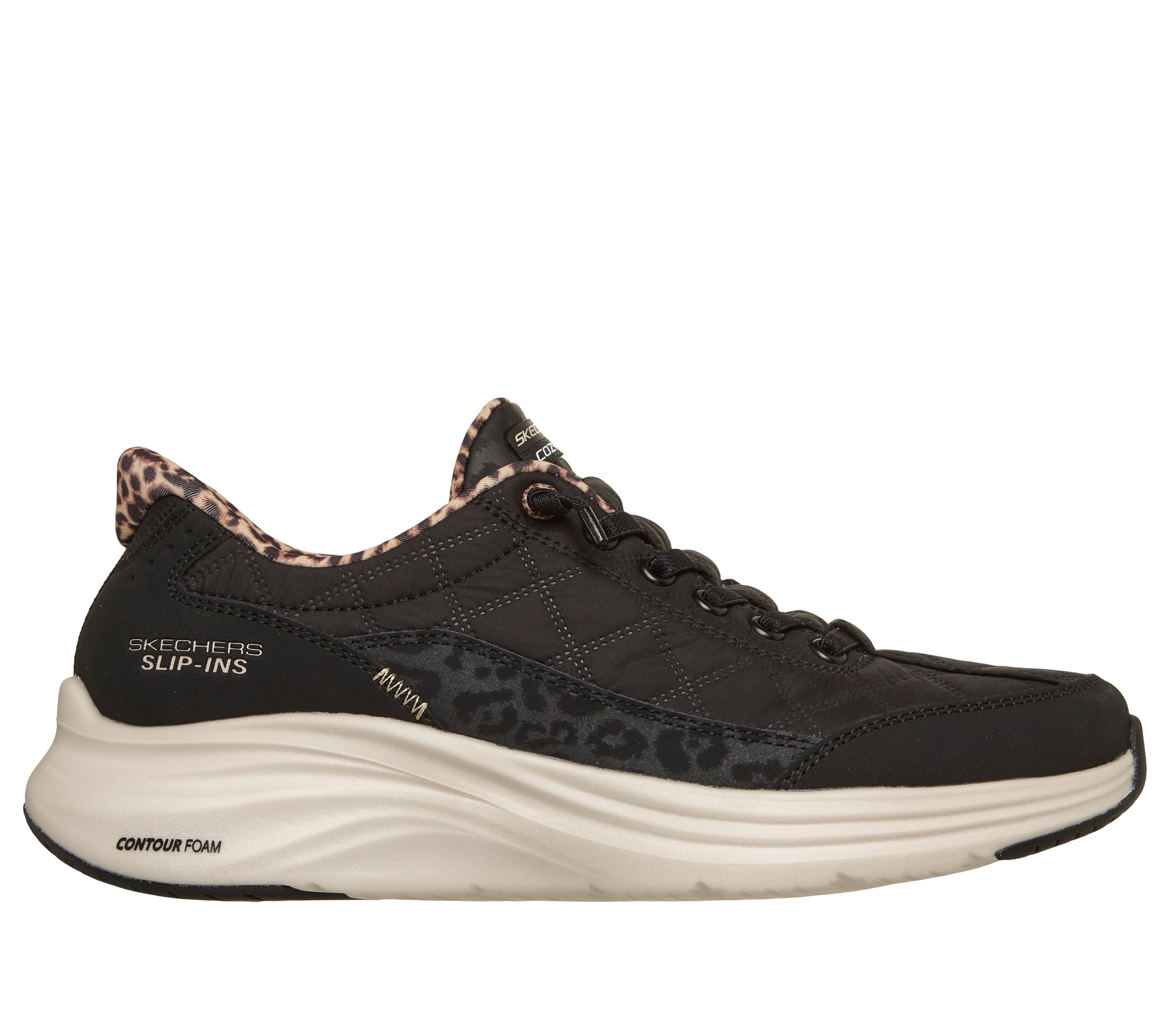 150419 - SKECHERS SLIP-INS: CONTOUR FOAM - COZY FIT LEOPARD DREAM