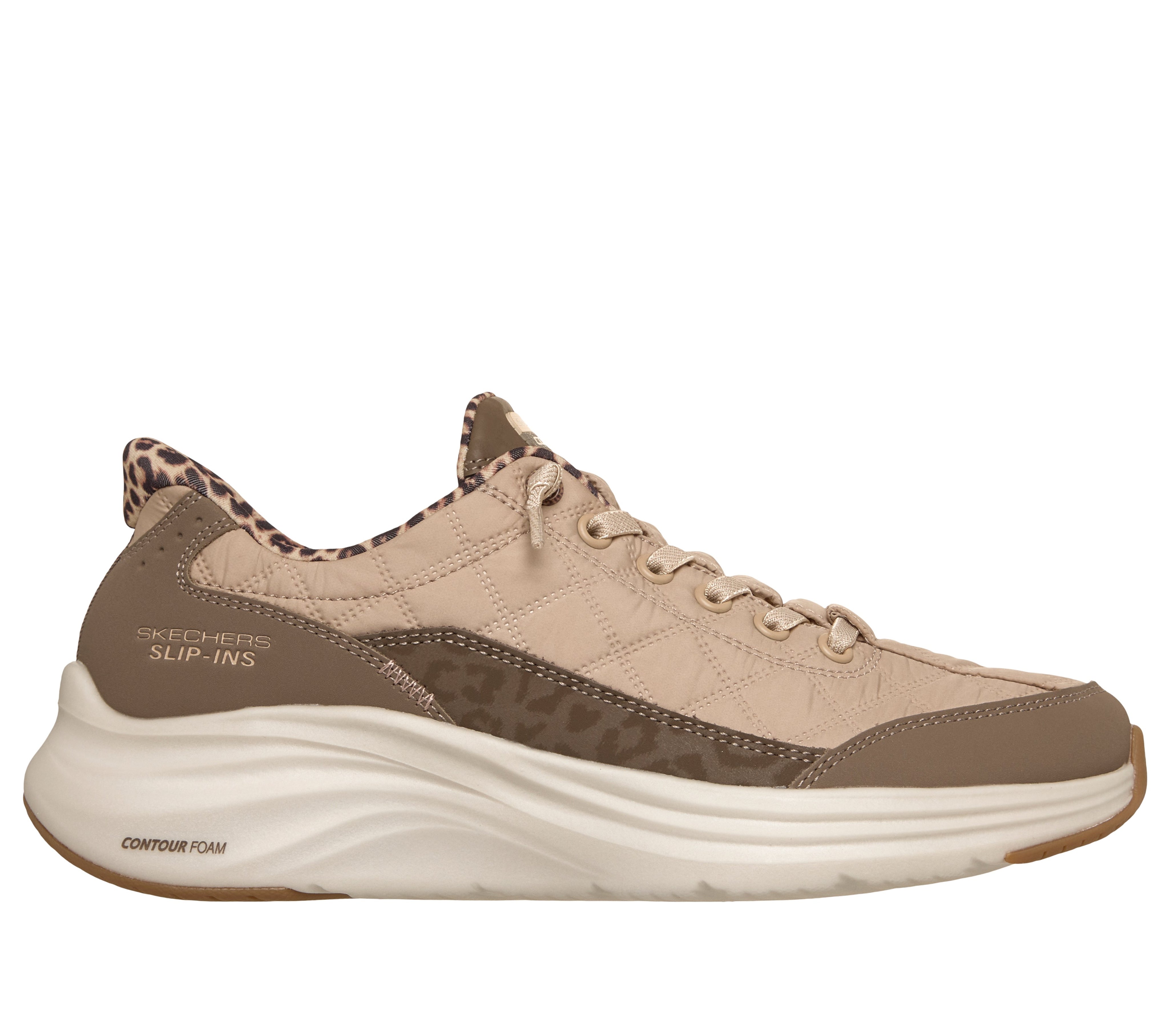 150419 - SKECHERS SLIP-INS: CONTOUR FOAM - COZY FIT LEOPARD DREAM