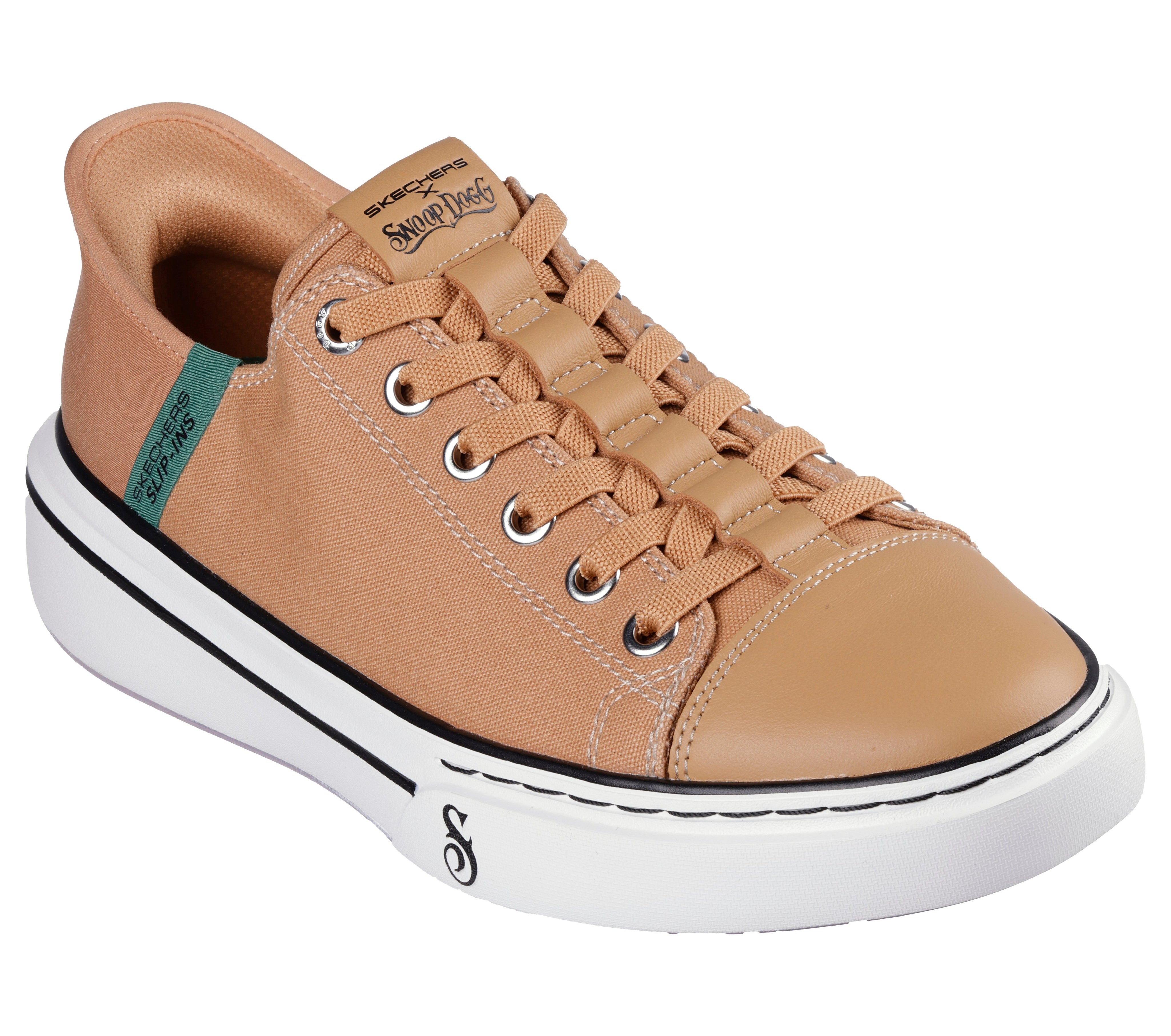 251030 - SKECHERS SLIP-INS SNOOP DOGG: SNOOP ONE - LOW DOGG CANVAS