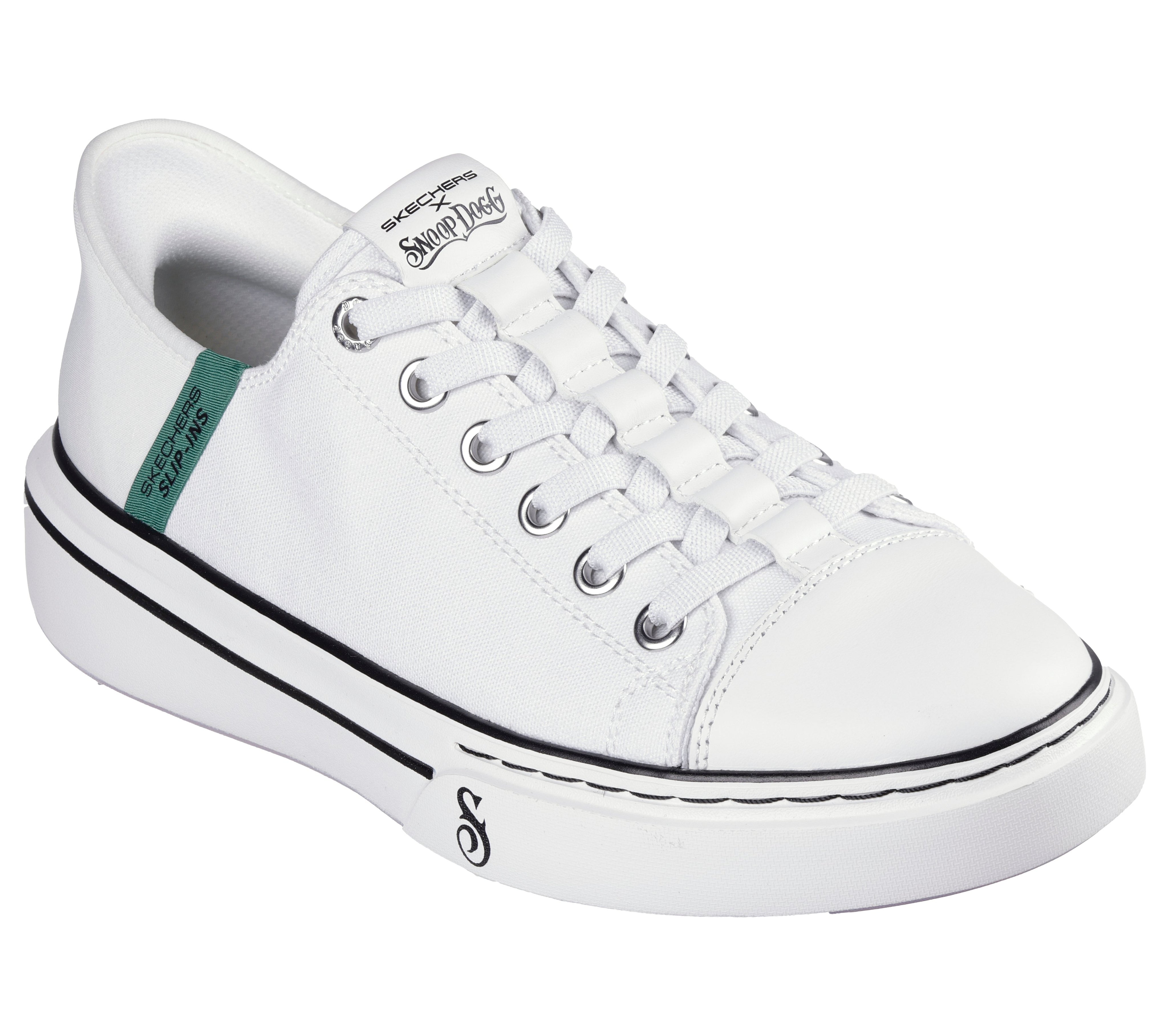 251030 - SKECHERS SLIP-INS SNOOP DOGG: SNOOP ONE - LOW DOGG CANVAS