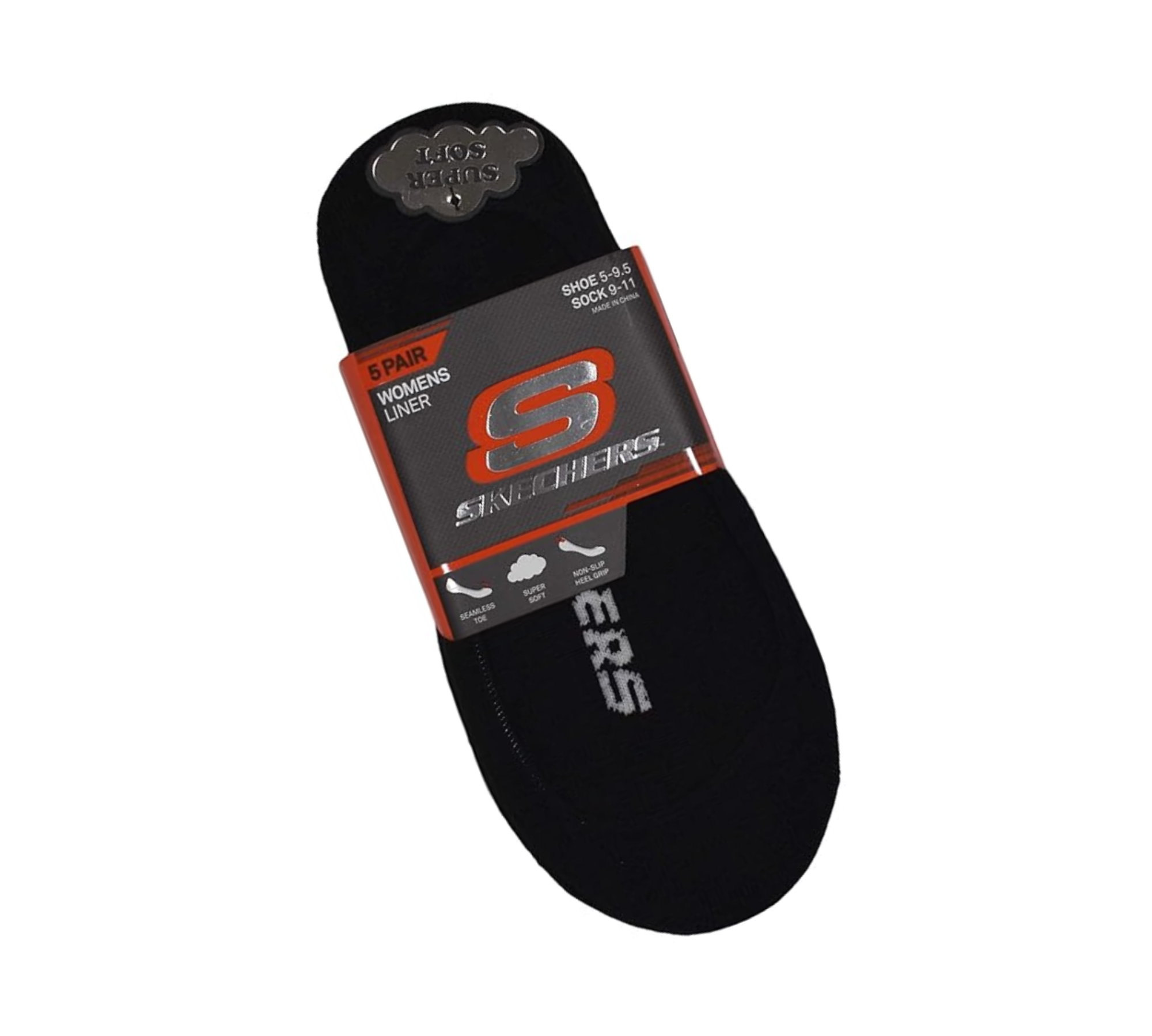 Skechers “Supersoft” Invisible Socks – 5 Pack (Women) - S110703