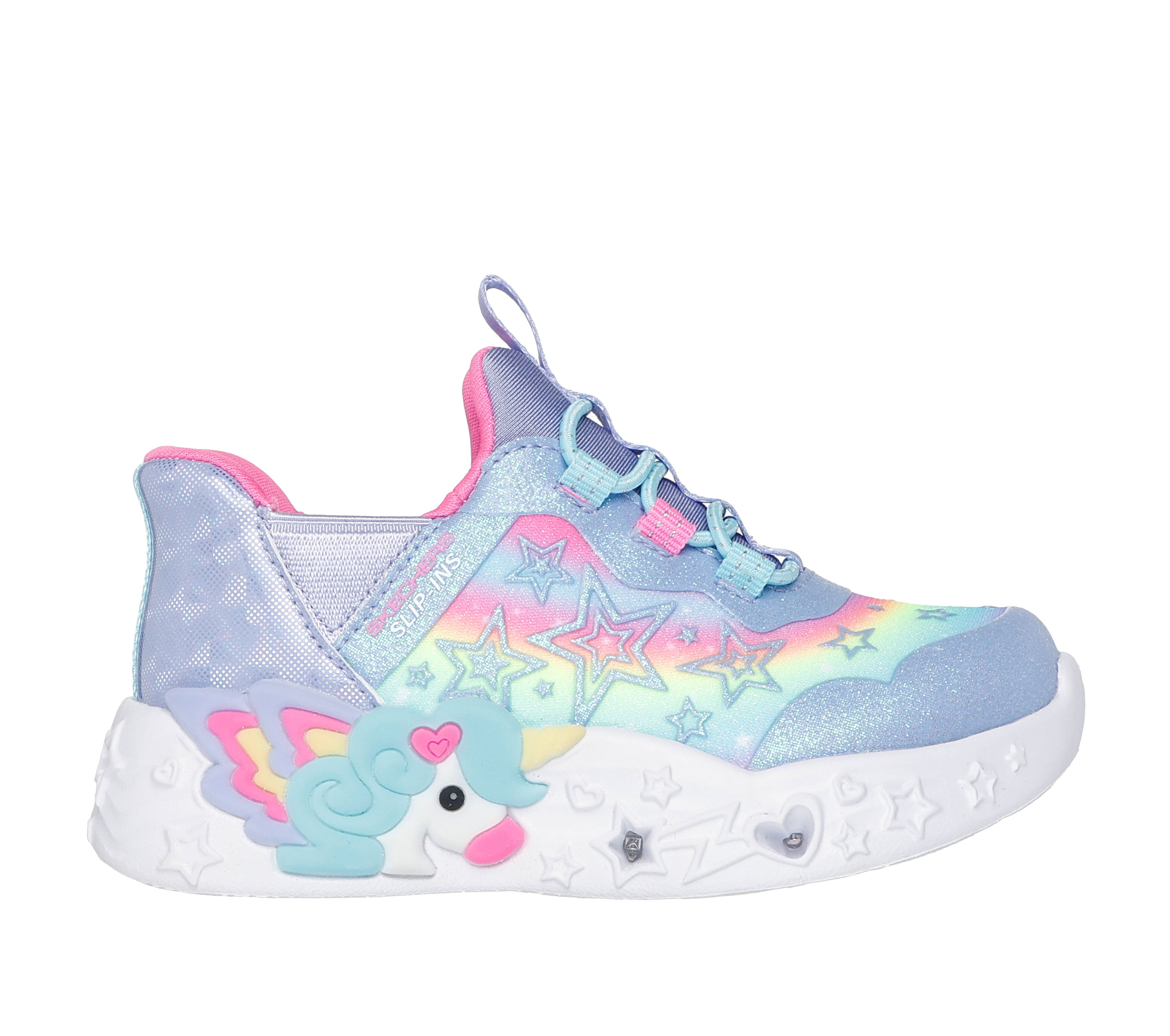 302297N - SKECHERS SLIP-INS: UNICORN CHARMER - LIL STARLITE