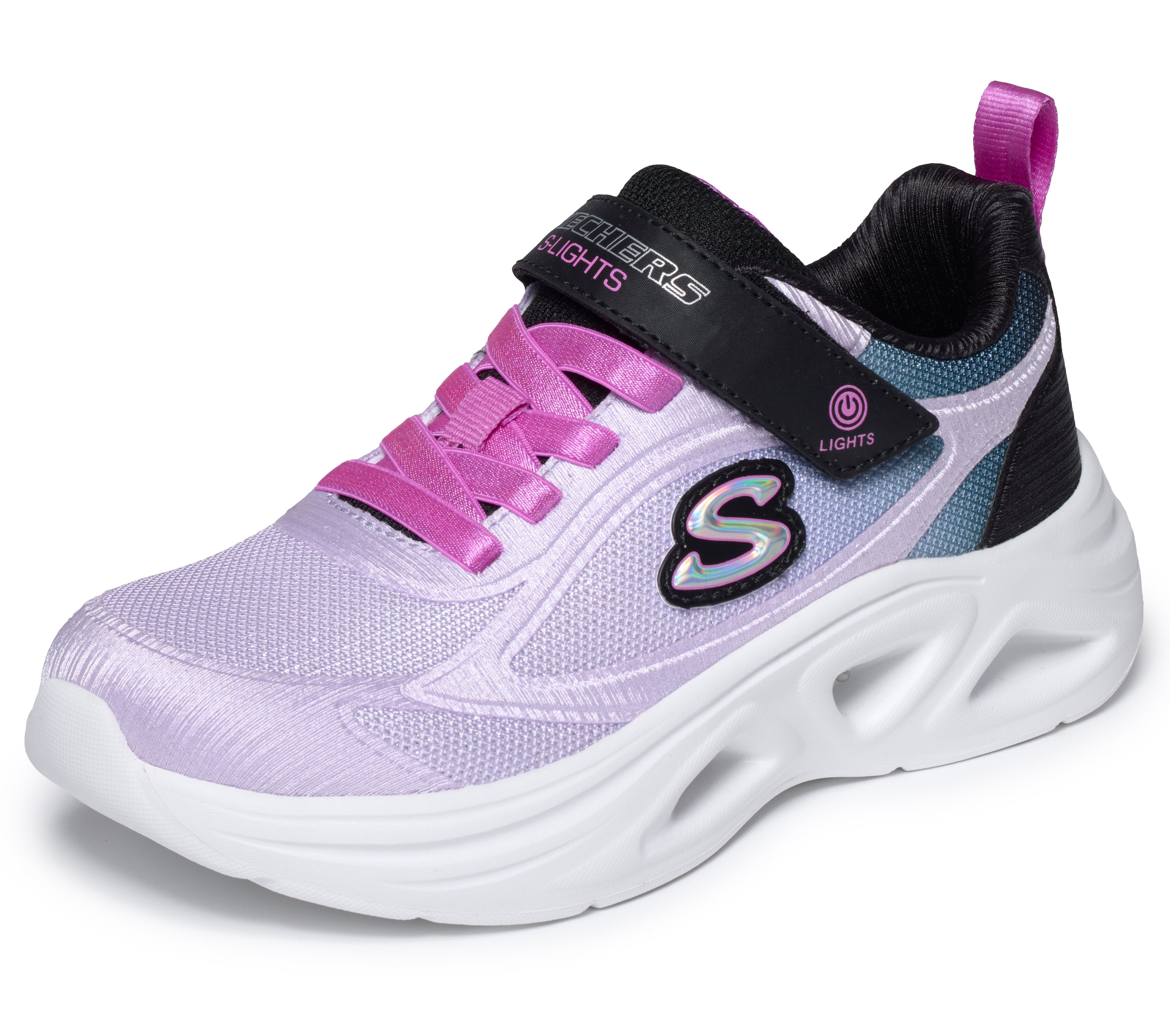 303729L BKLV - S-LIGHTS: SOLA GLOW 2.0 - DAZZLE STEPS (KIDS)