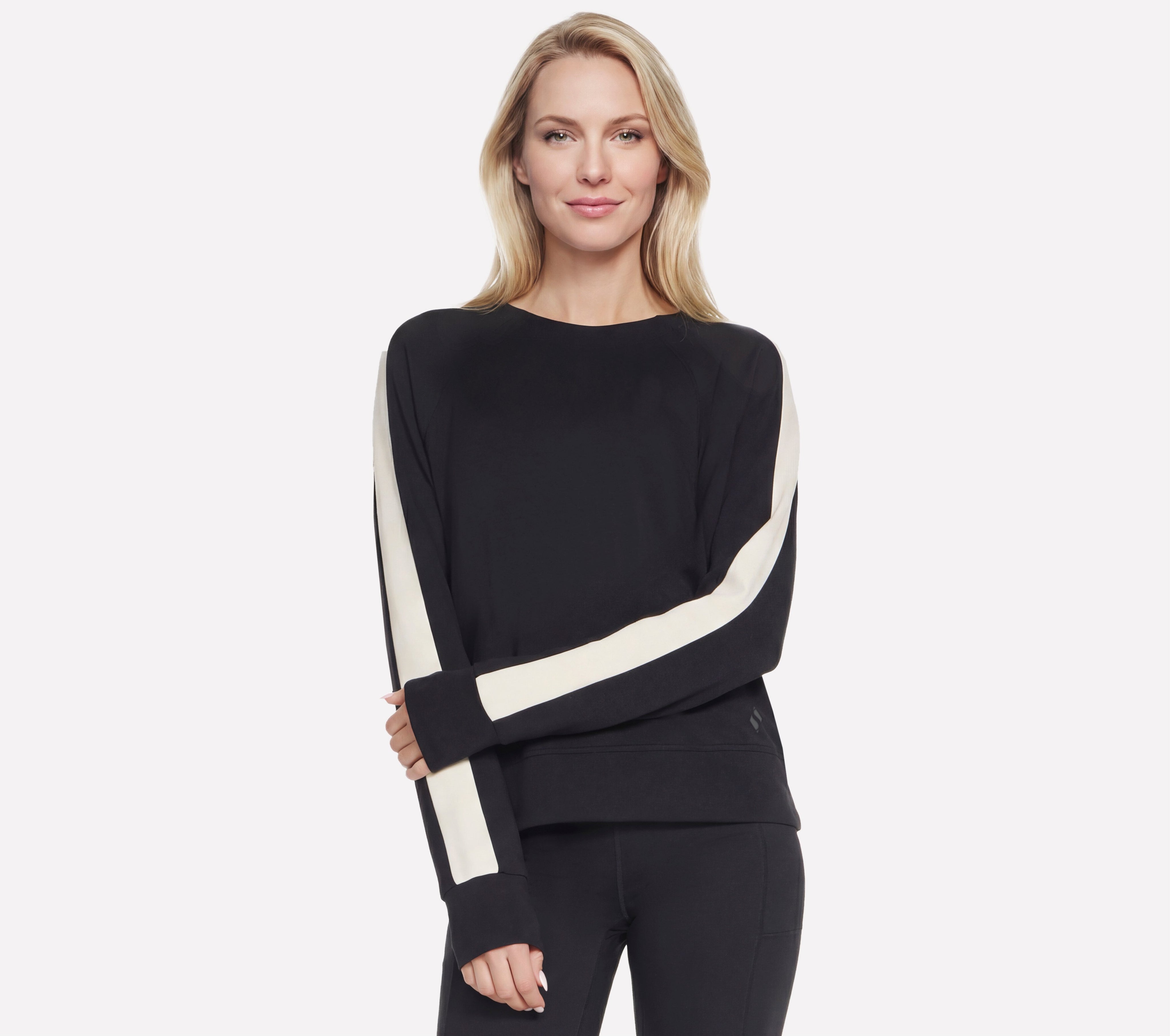 LT272 - SKECHLUXE ELEVATE BLOCKED CREWNECK
