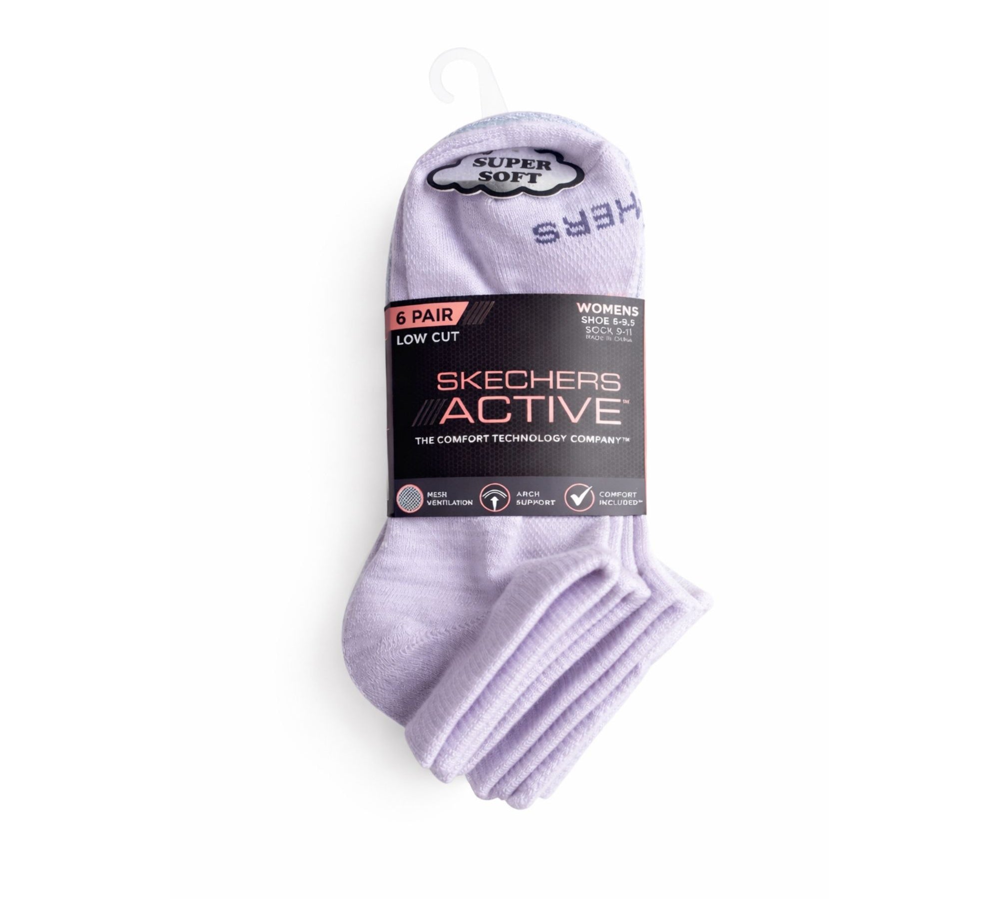 Skechers « Supersoft » Low Cut Sport Socks – 6 Pair Pack (Women) - S108498