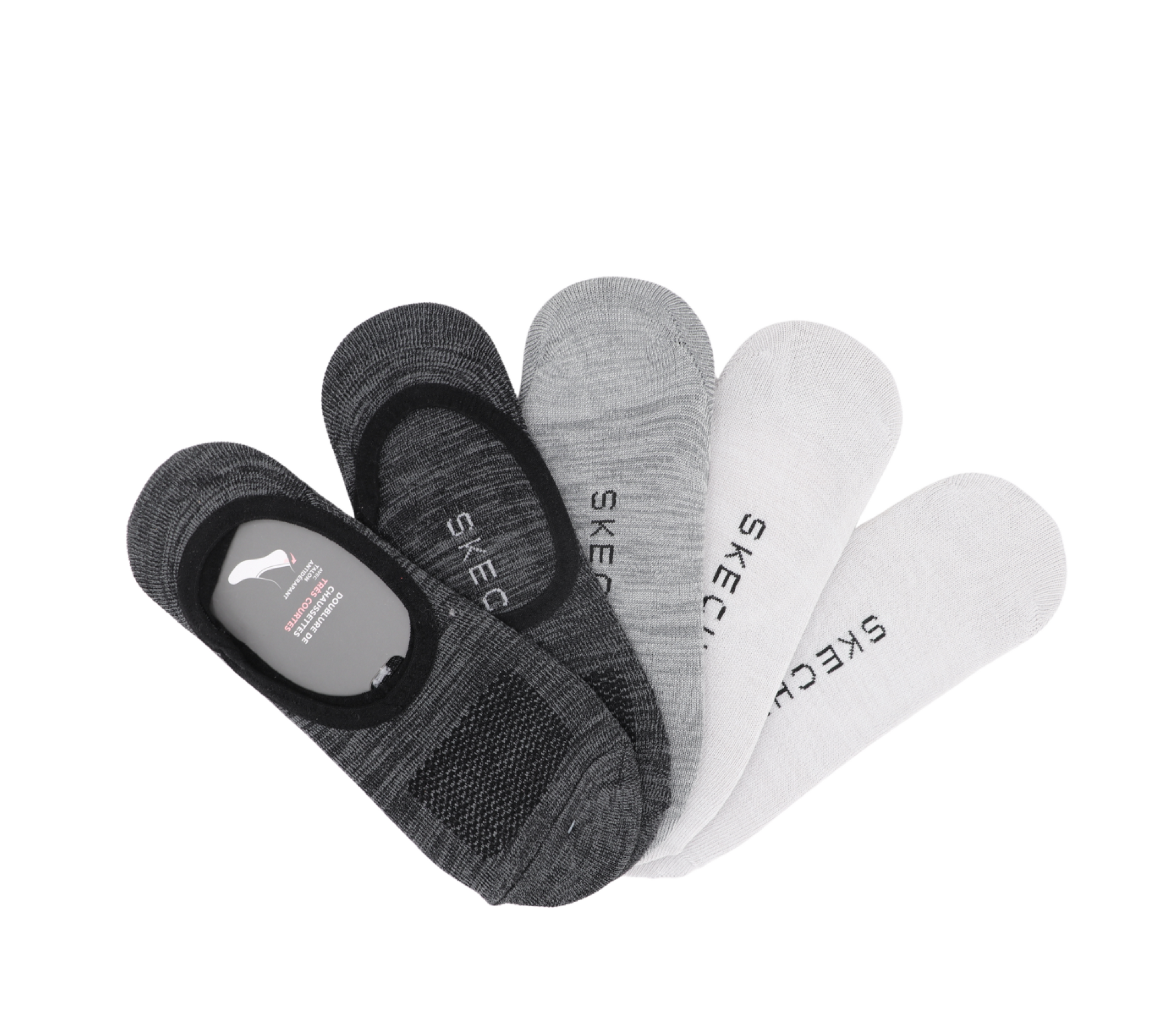 Skechers Invisible Socks – 5-Pack (Women) - S113836