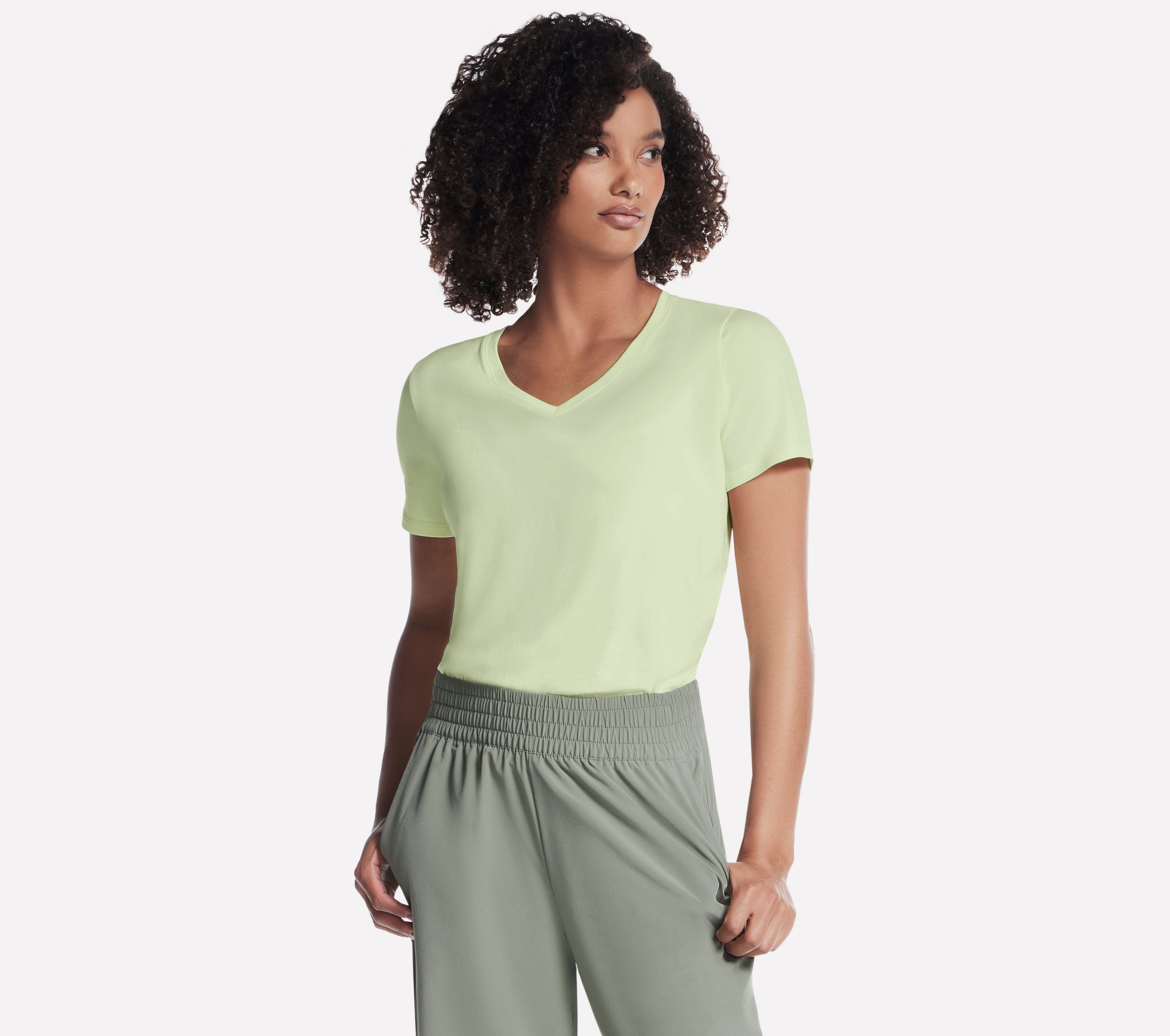 TP130 - PIMA V-NECK TEE