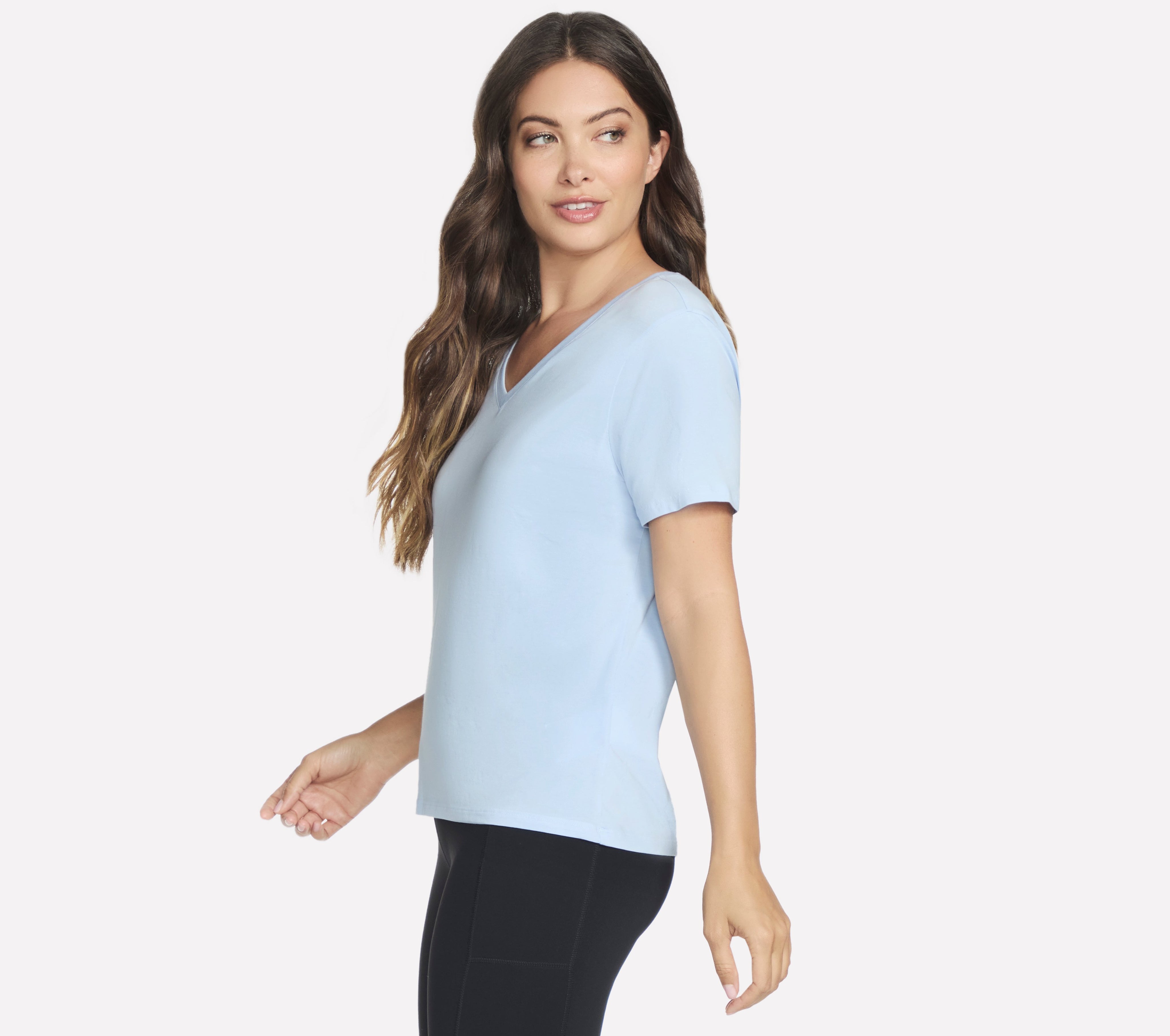 TP130 - PIMA V-NECK TEE