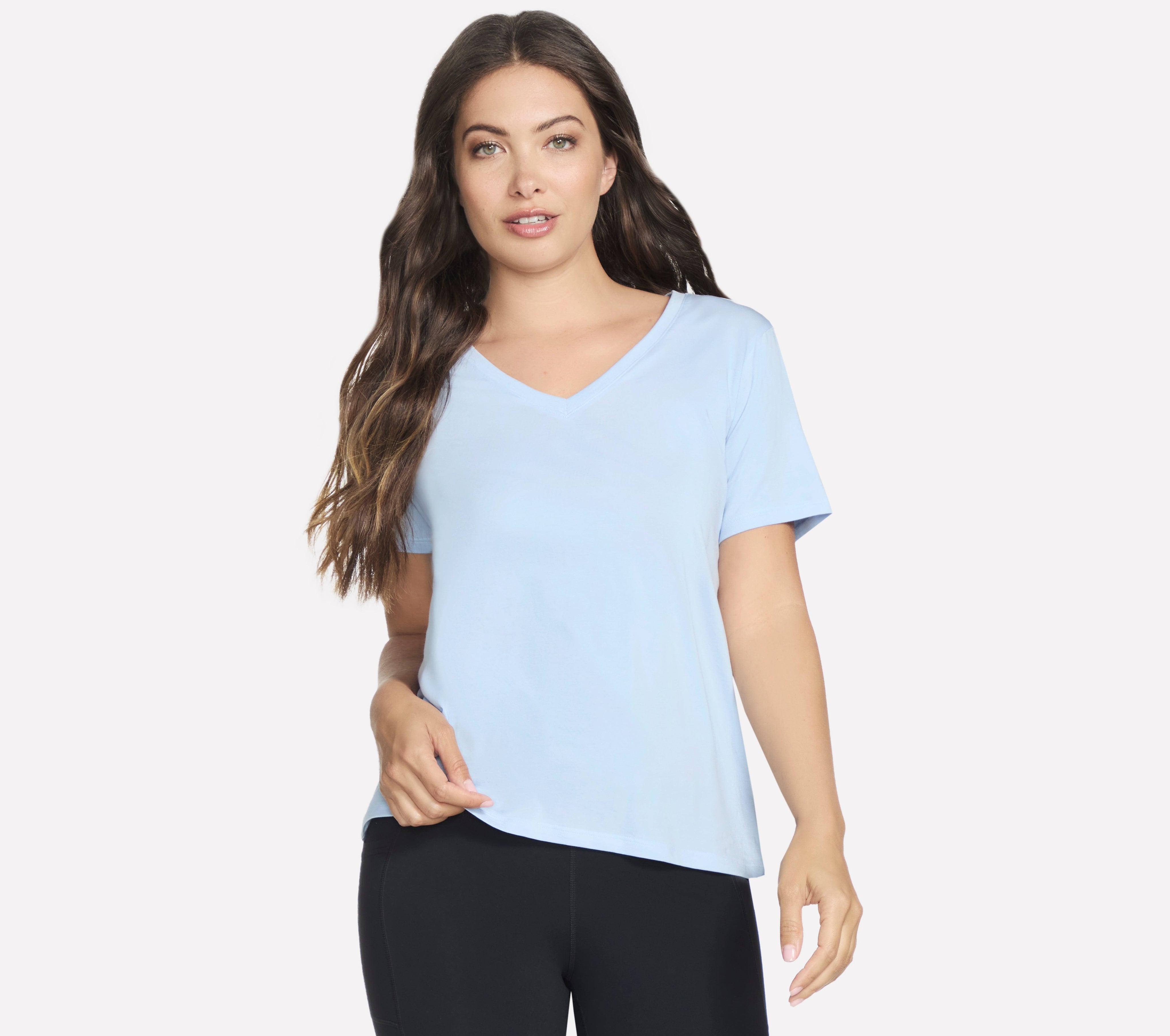 TP130 - PIMA V-NECK TEE