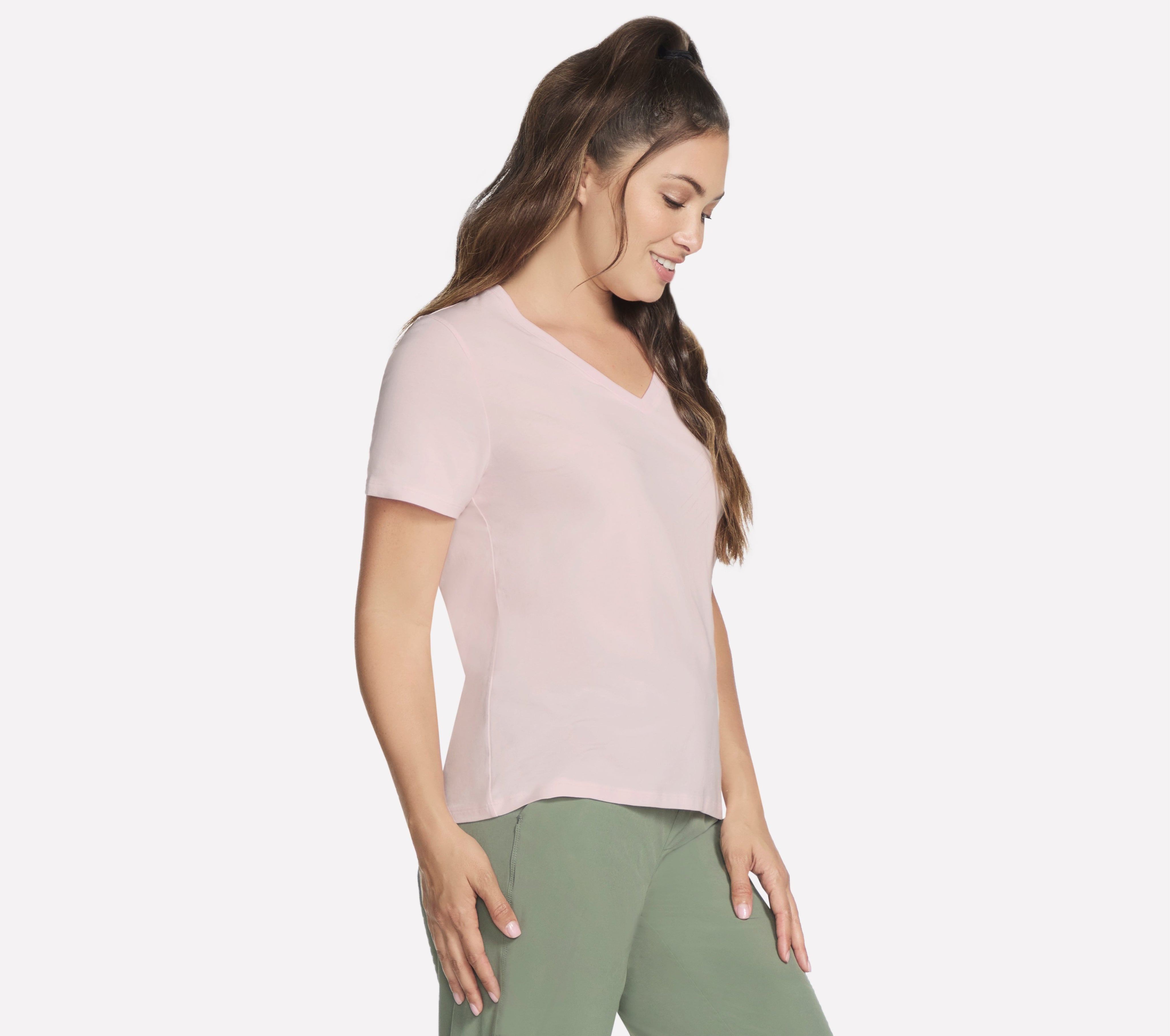 TP130 - PIMA V-NECK TEE