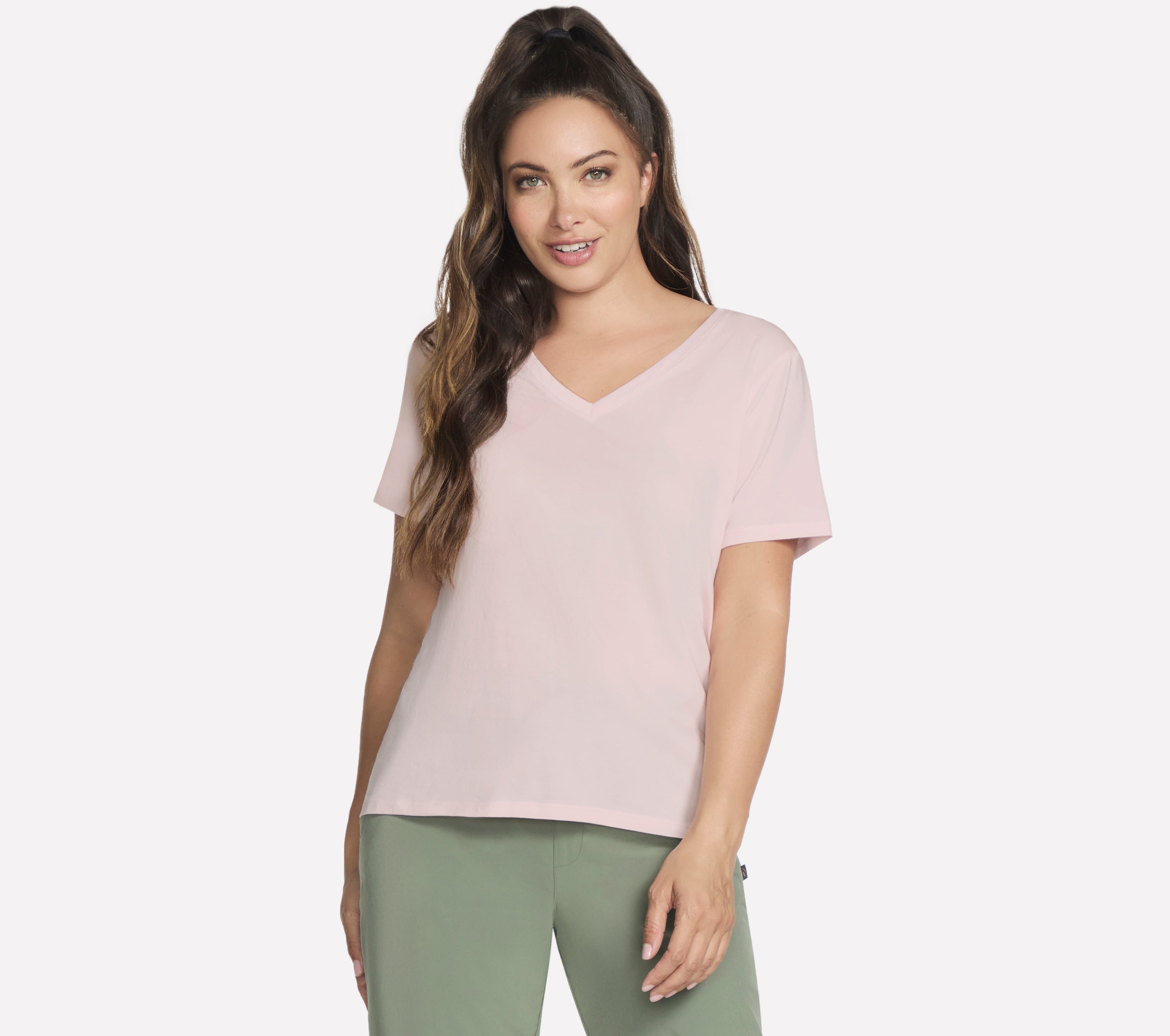 TP130 - PIMA V-NECK TEE