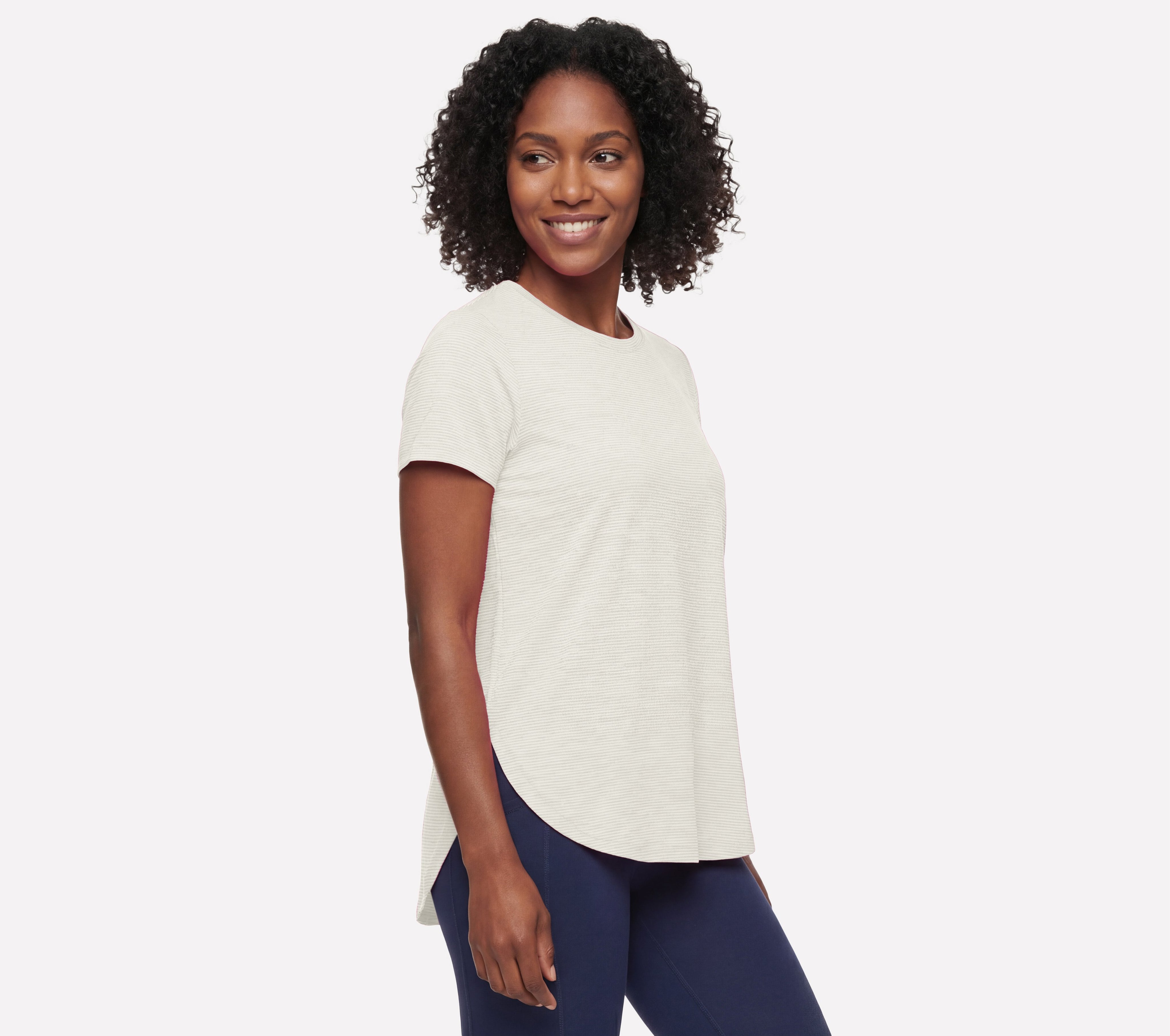 TS232 - GODRI SWIFT STRIPE TUNIC TEE