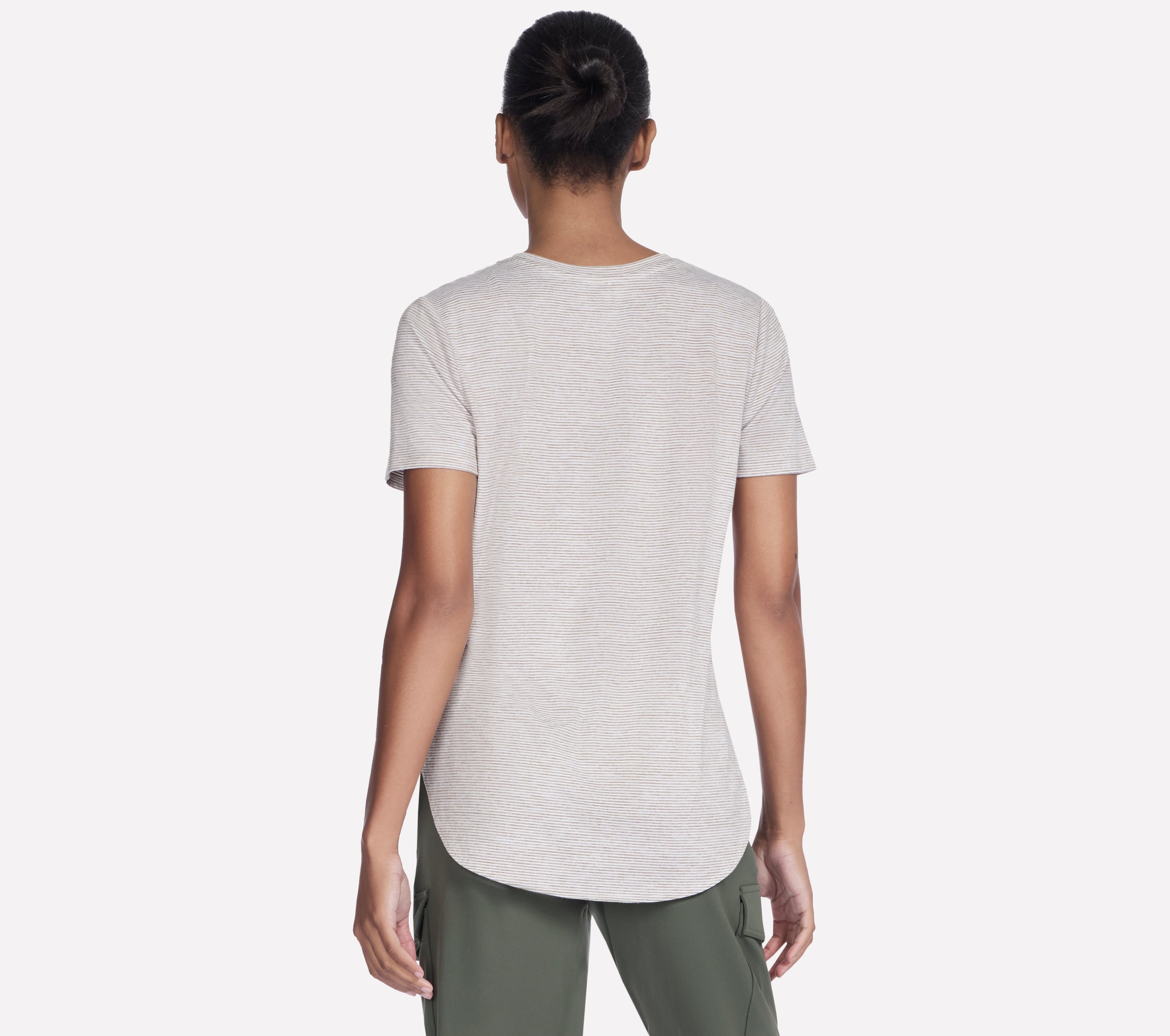 TS232 - GO DRI SWIFT STRIPE TUNIC TEE