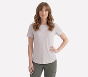 TS232 - GODRI SWIFT STRIPE TUNIC TEE
