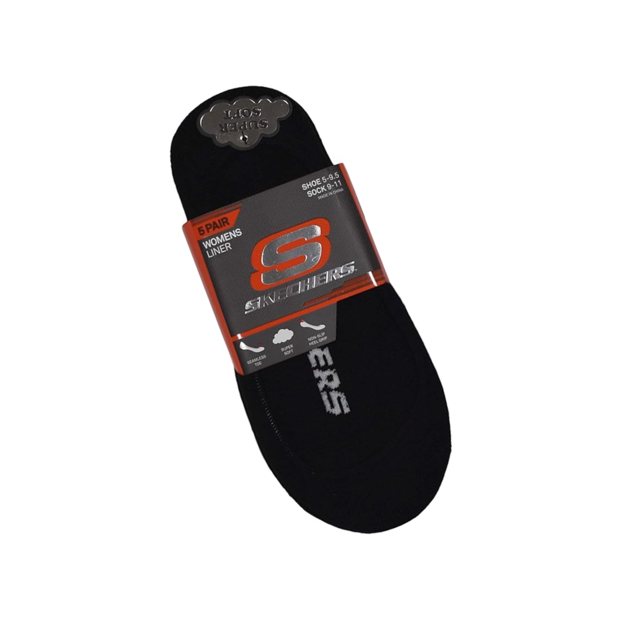 Chaussettes Invisibles Skechers « Supersoft » – Paquet de 5 (Femmes) - S110703
