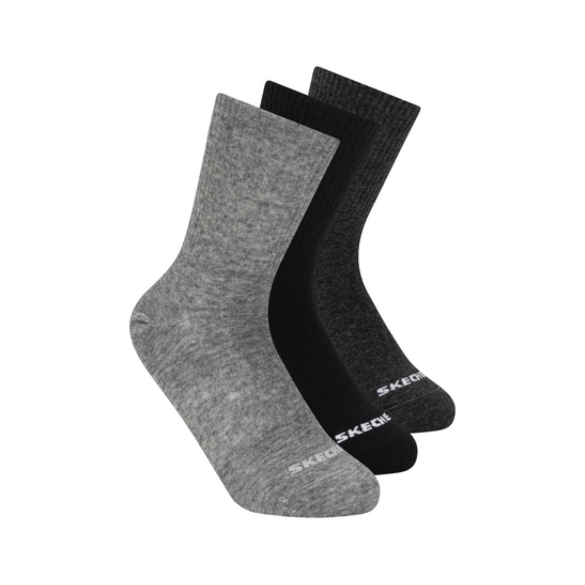 Chaussettes mi-mollet en coton Skechers – Paquet de 3 (Enfants) - S601879