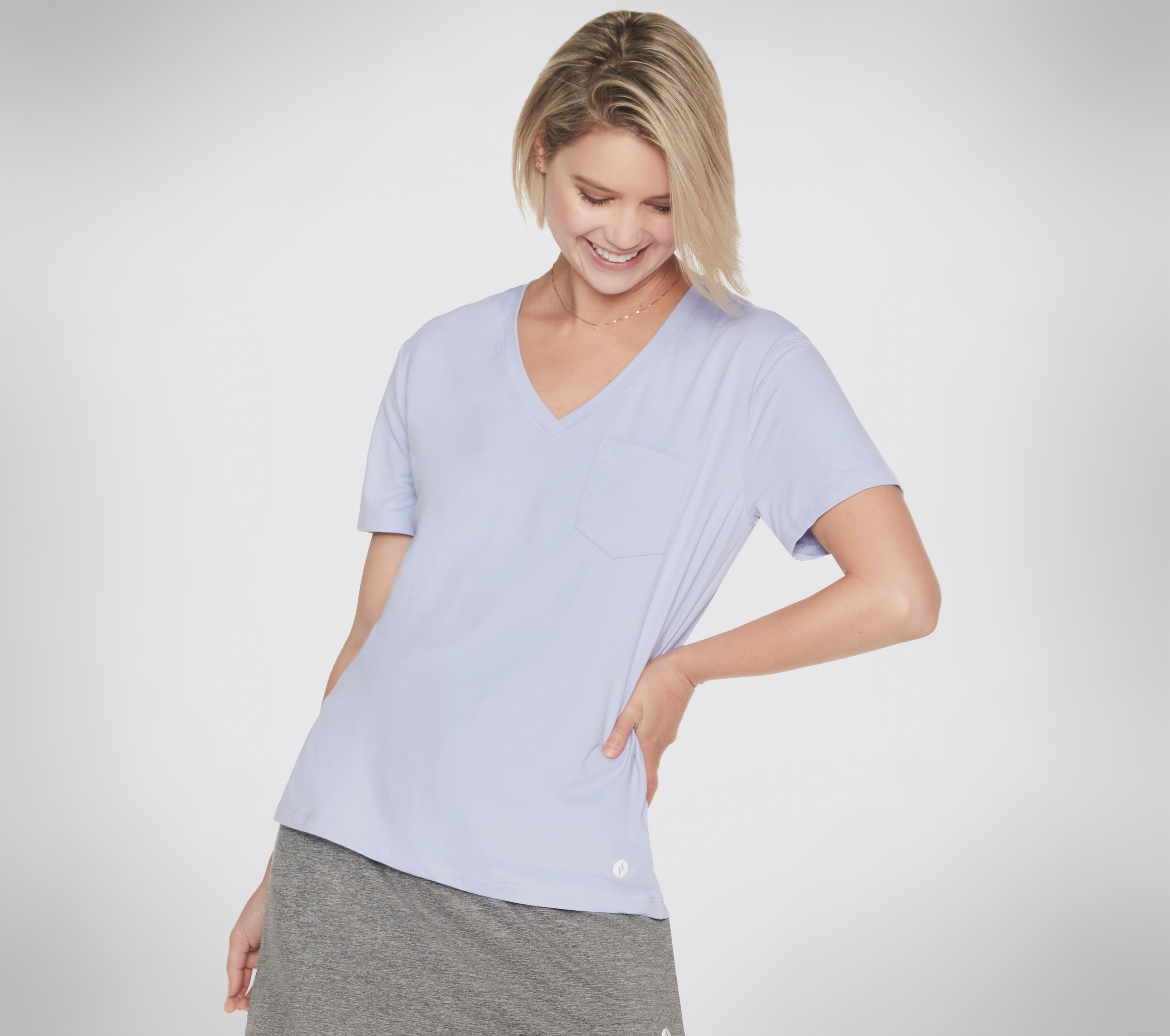 WTO80 - GO DRI SERENE V-NECK TEE