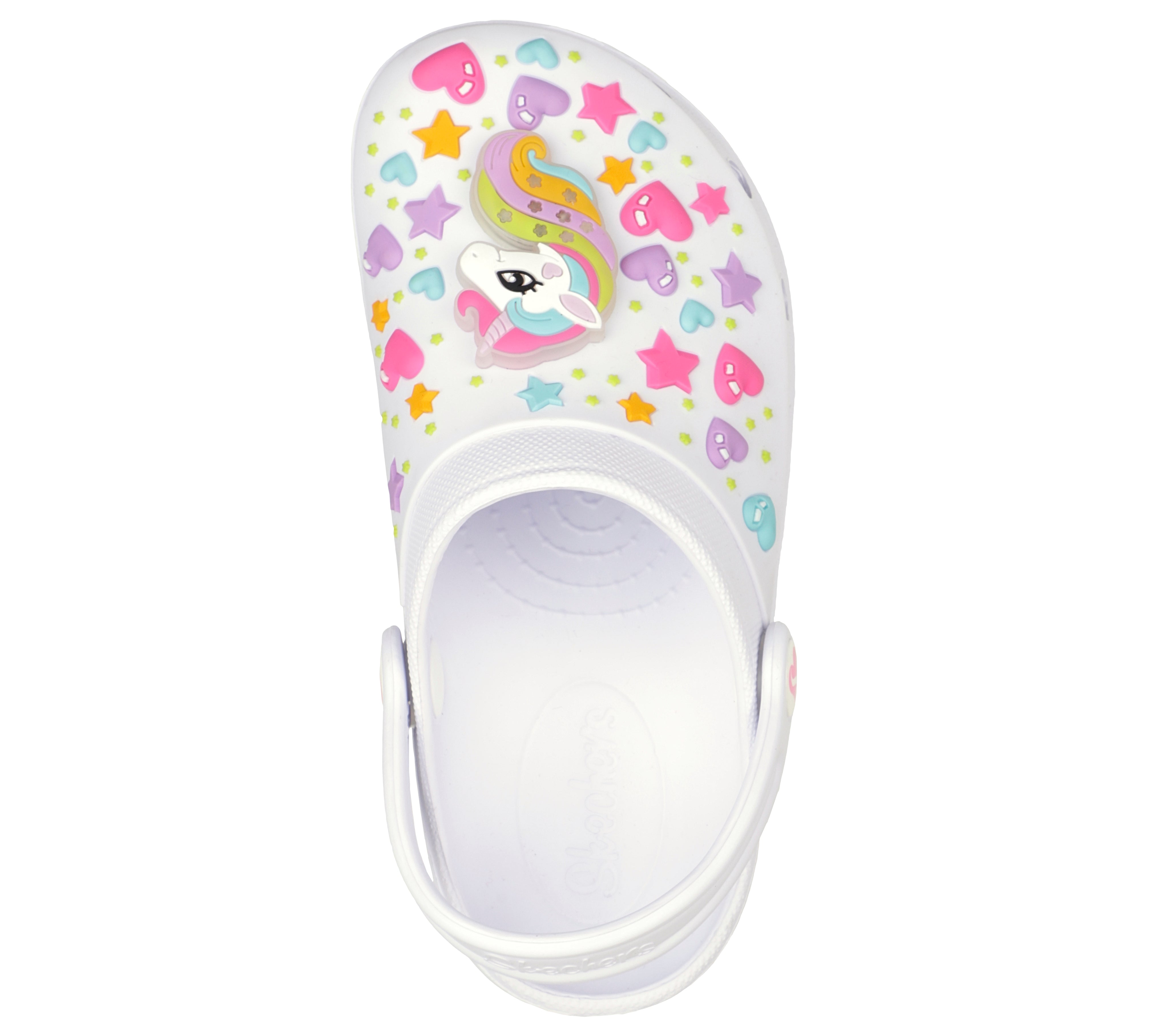 308016L WHT - FOAMIES: HEART CHARMER - UNICORN DELIGHT - Shoess