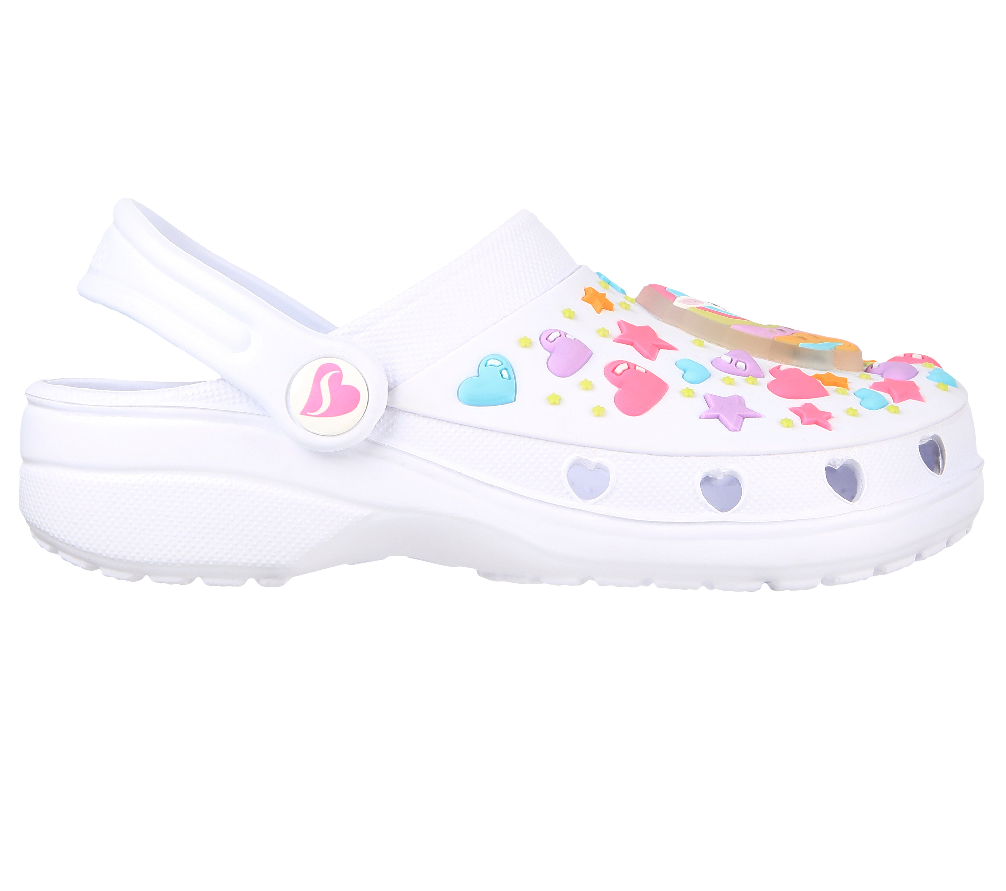 308016L WHT - FOAMIES: HEART CHARMER - UNICORN DELIGHT - Shoess