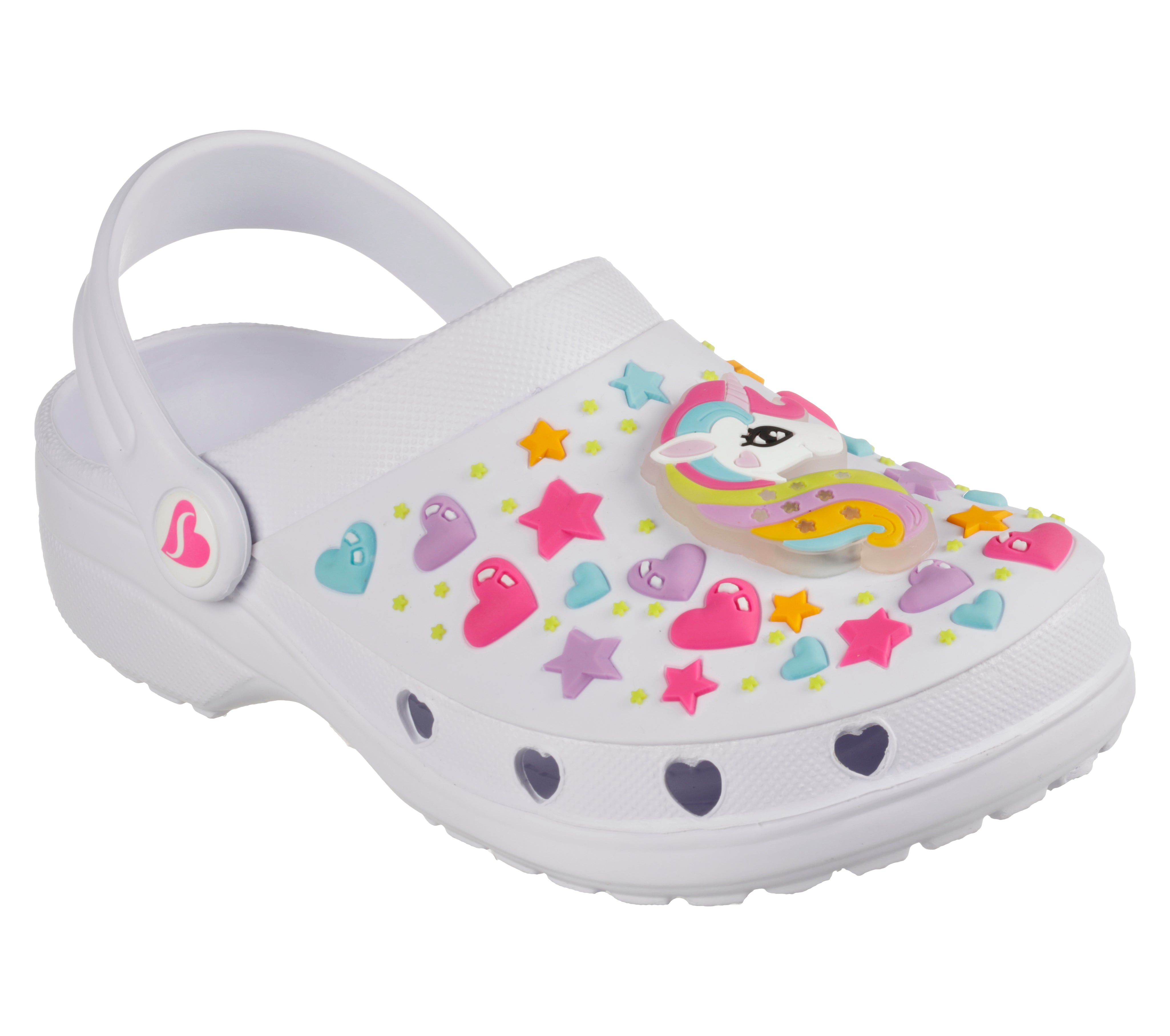 308016L WHT - FOAMIES: HEART CHARMER - UNICORN DELIGHT - Shoess