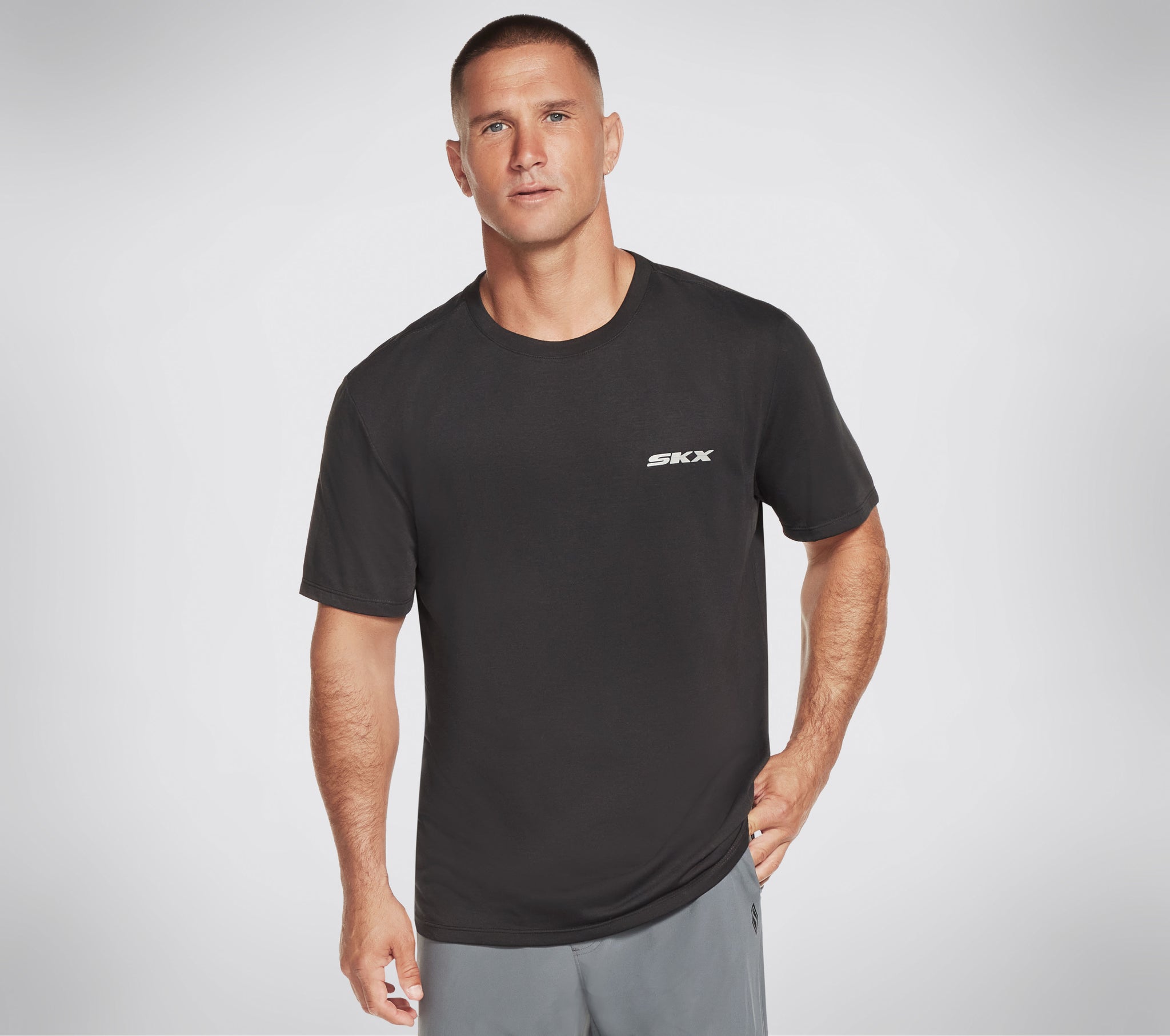 M1TS274 BLK - SKECHERS APPAREL DRI-RELEASE SKX TEE SHIRT - Shoess