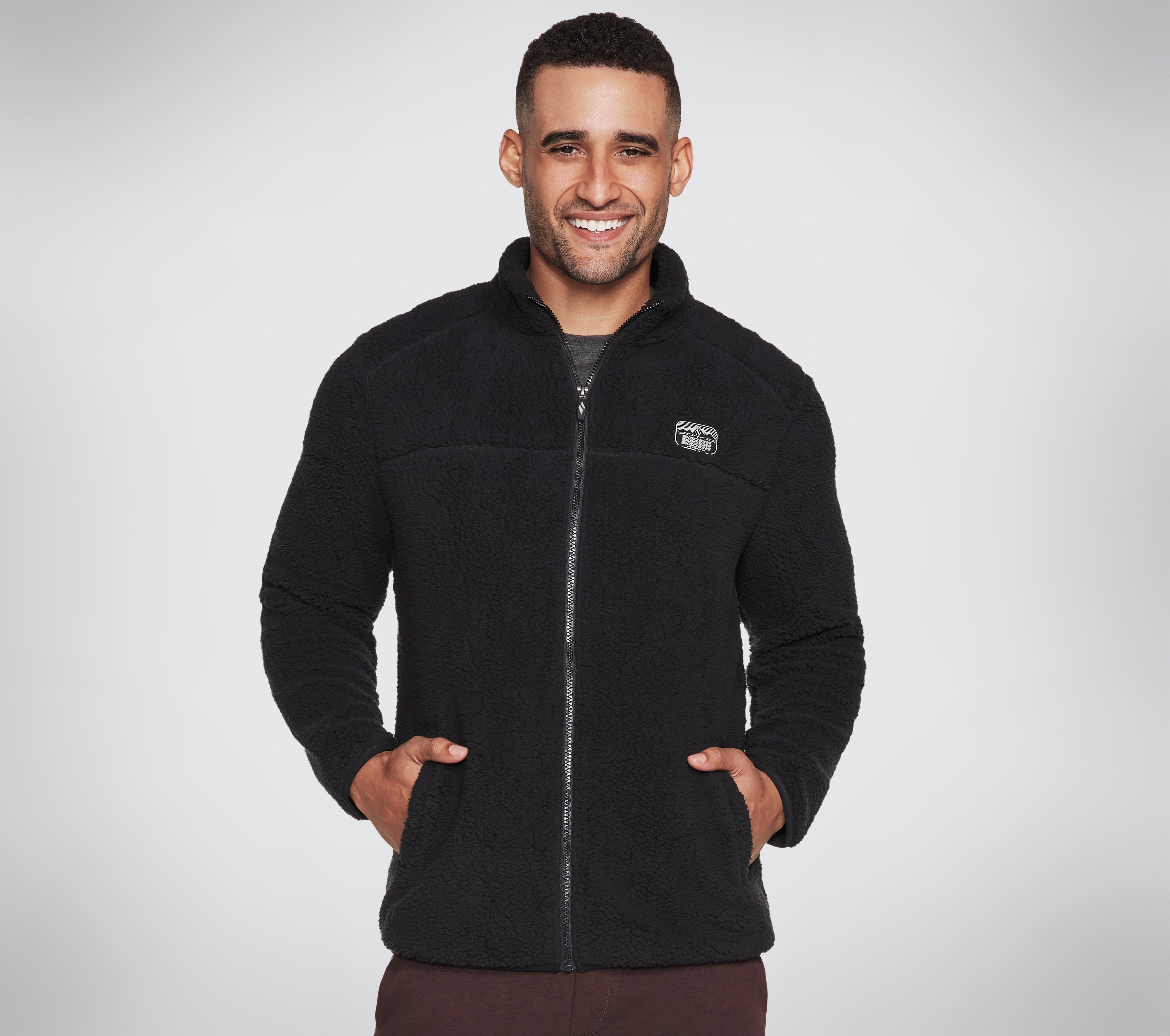 MJA226 BLK - SKECHERS SHERPA JACKET - Shoess
