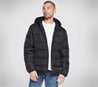 MJA242 BLK - SKECHERS GOWALK ESCAPE HOODED JACKET - Shoess