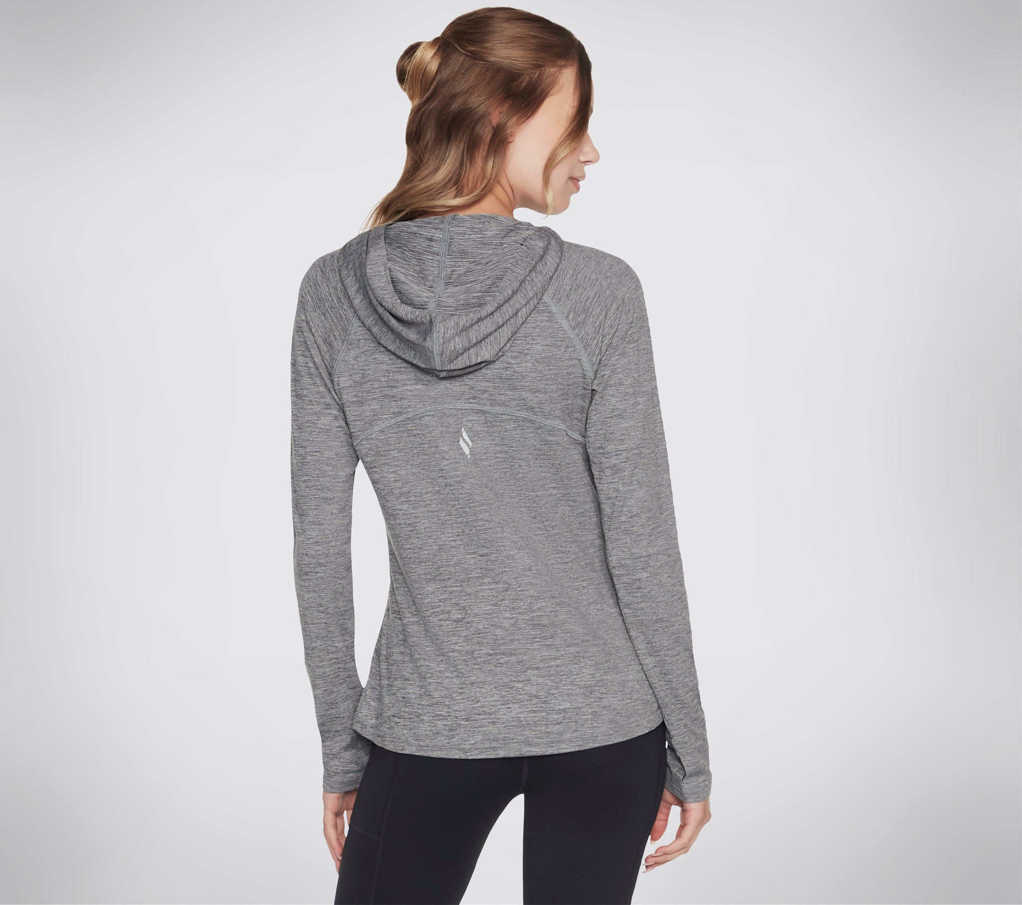 WHD77 CHAR - GODRI SWIFT HOODED LONG SLEEVE - Shoess